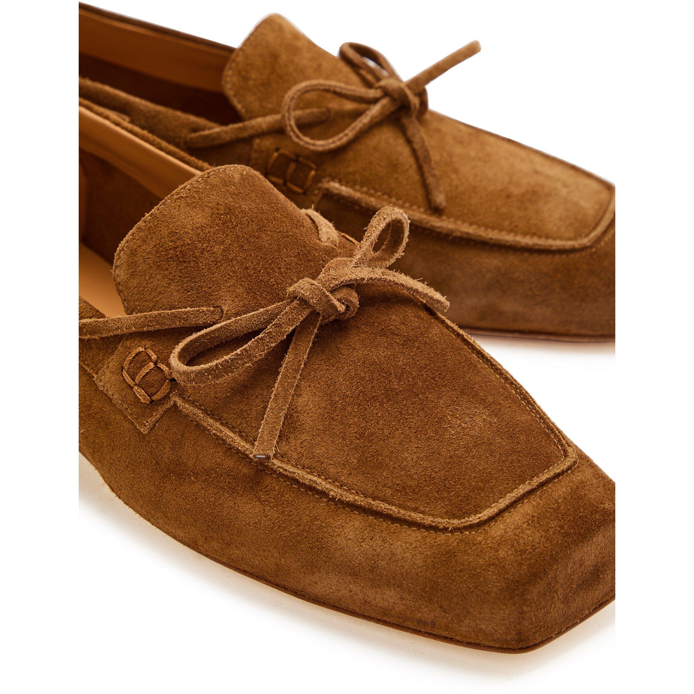 BROWN - Aeyde - JASPER COW SUEDE LEATHER TOBAC - 4