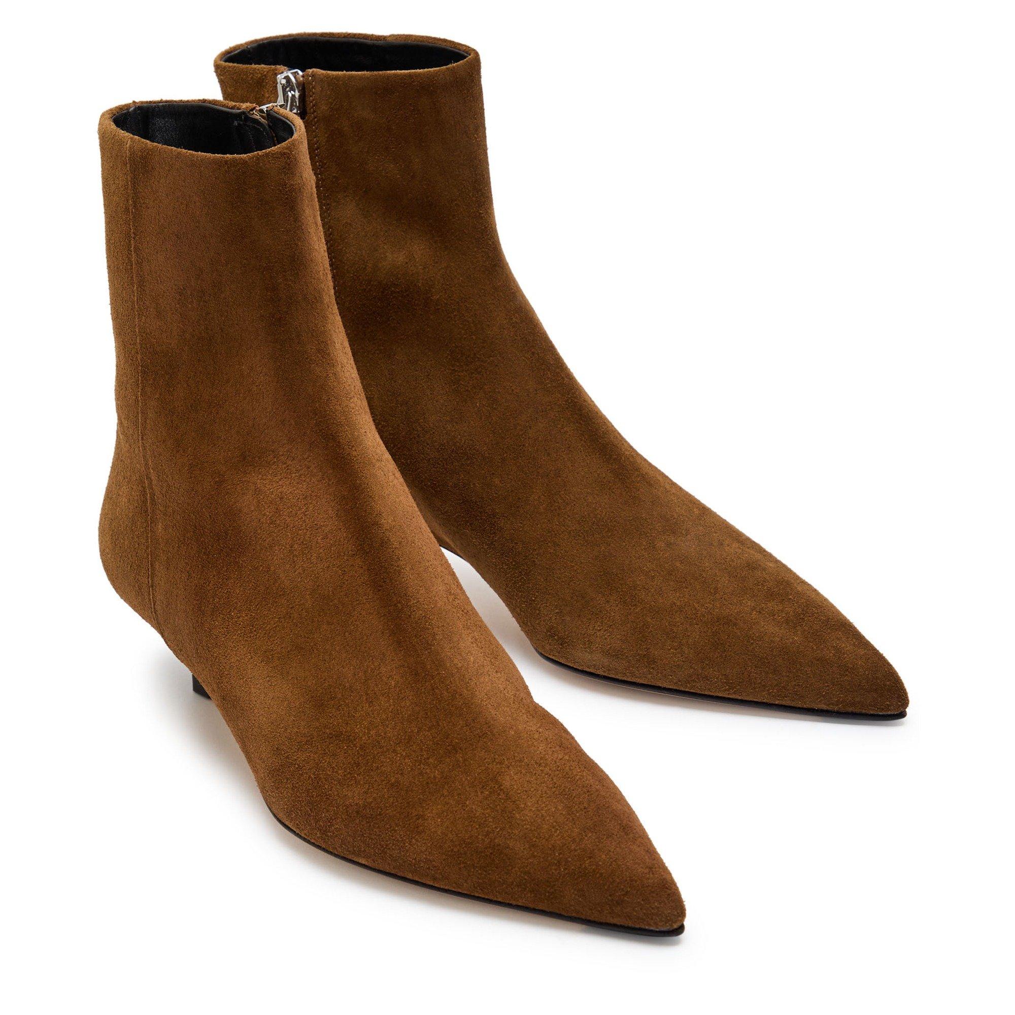 TAN - Aeyde - SOFIE COW SUEDE LEATHER TOBACC - 3