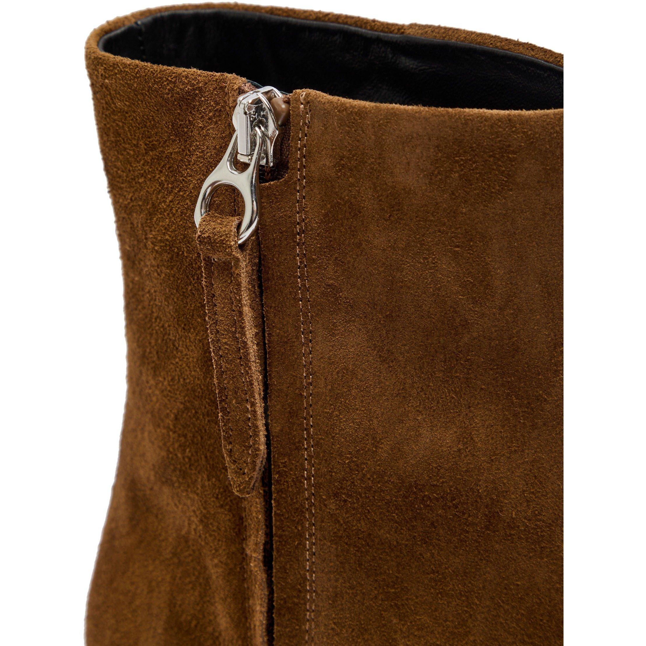 TAN - Aeyde - SOFIE COW SUEDE LEATHER TOBACC - 4