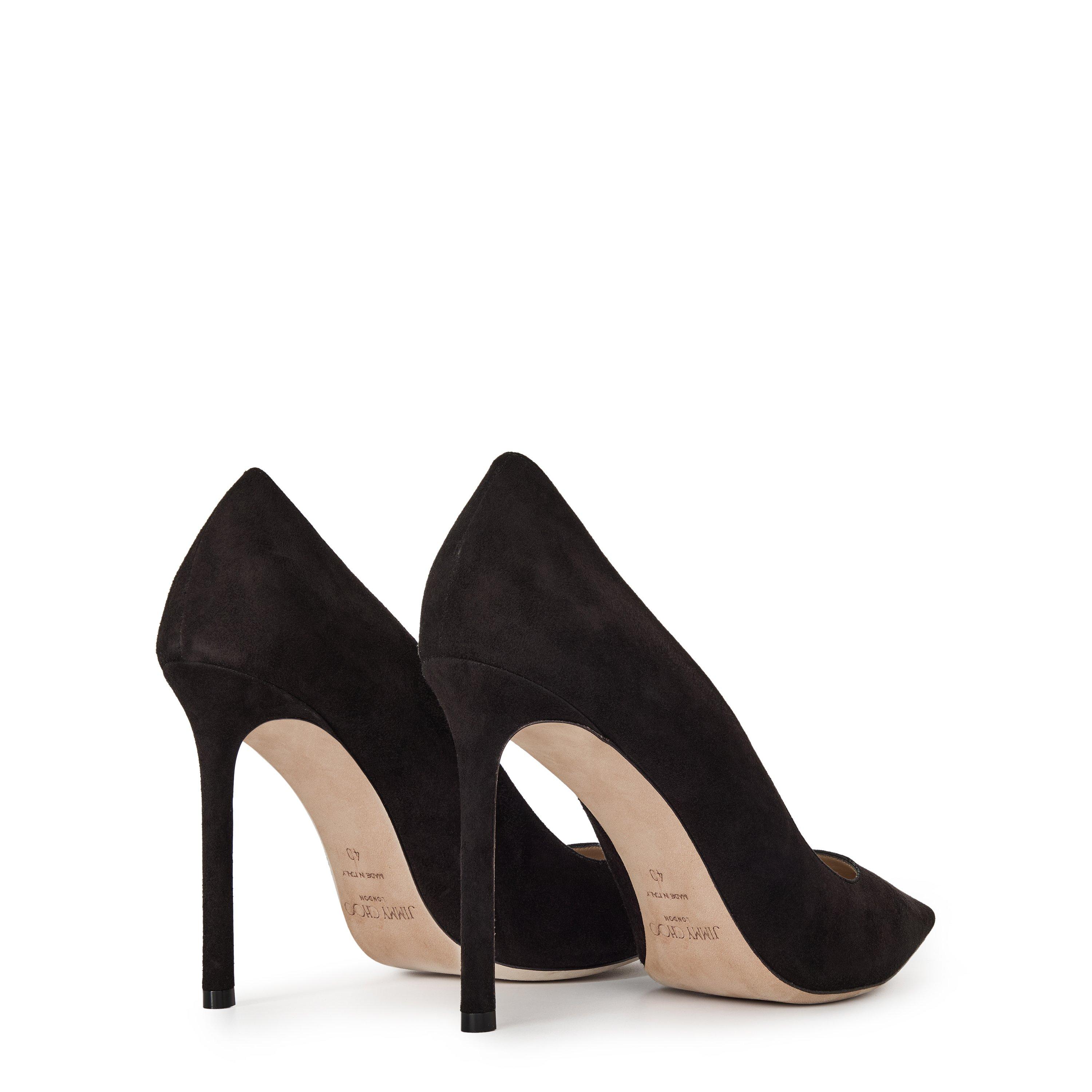 Black - Jimmy Choo - Women's Romy 100 Leather Heels - 5