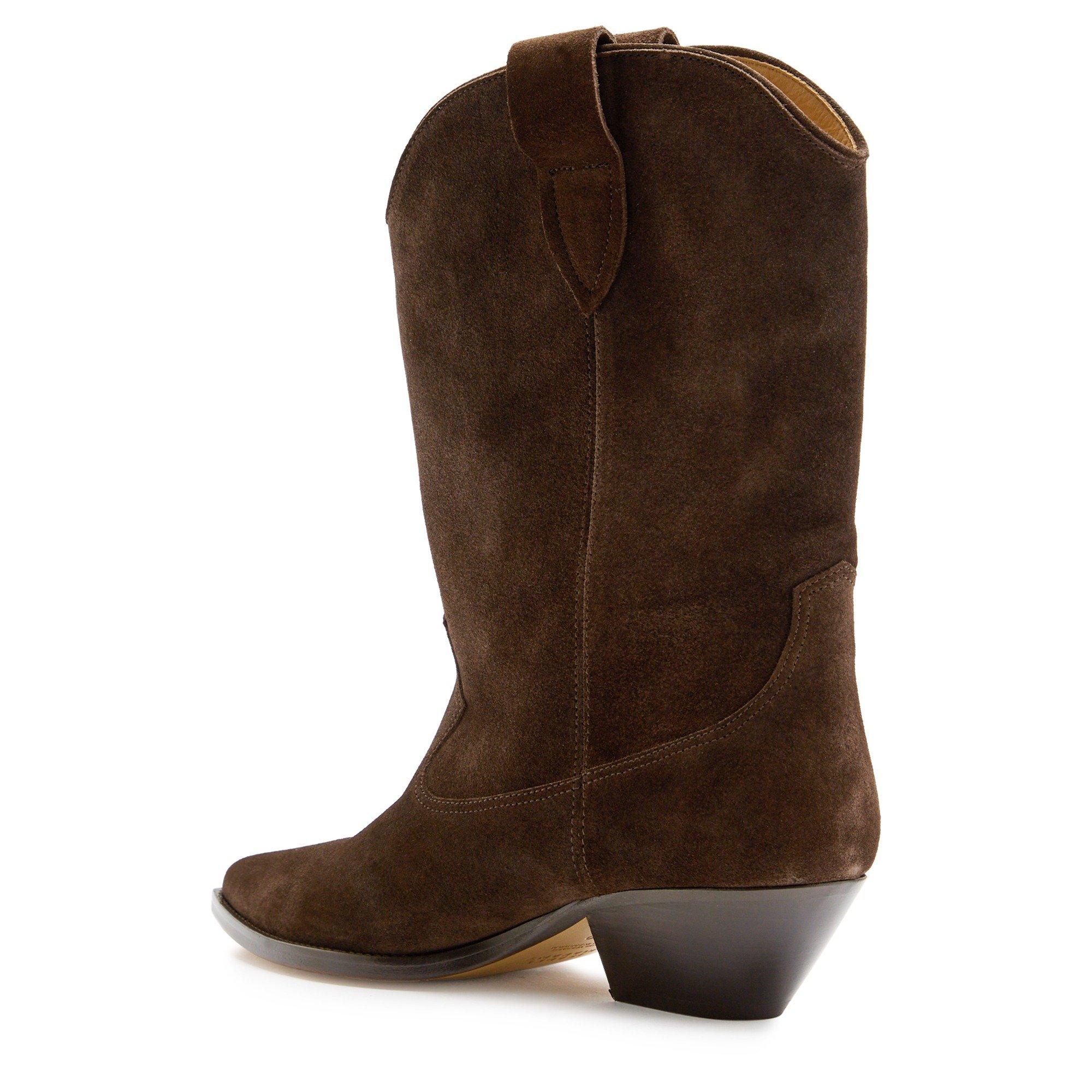 BROWN - Marant Etoile - Women's Duerto Suede Western Boots - 2