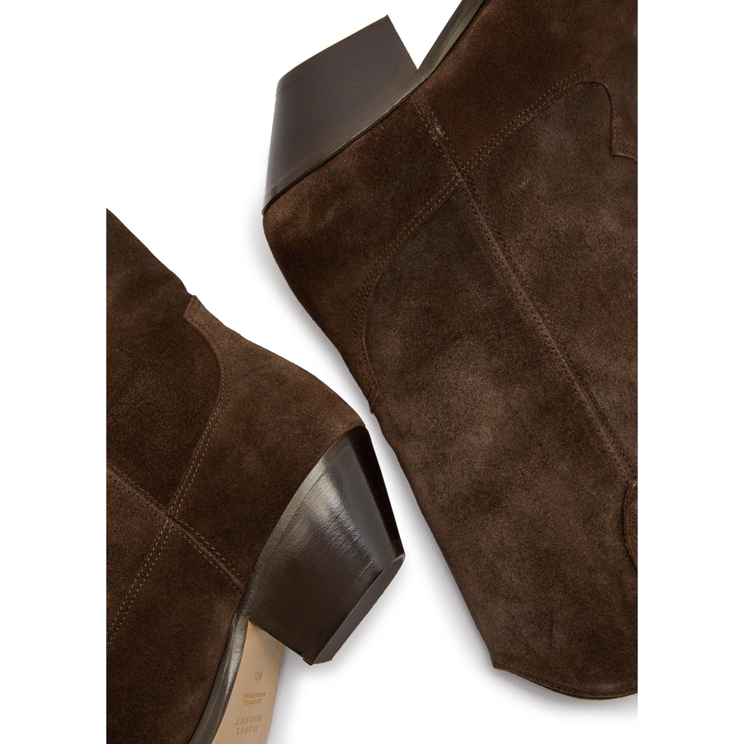 BROWN - Marant Etoile - Women's Duerto Suede Western Boots - 4