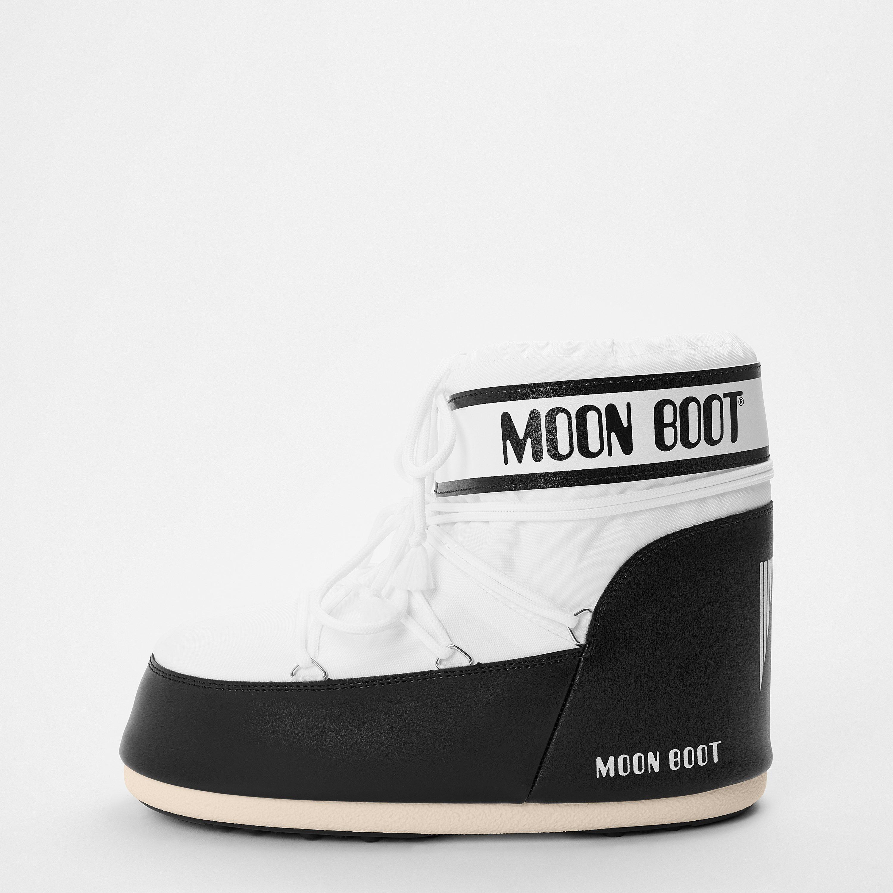 Black/White - Moon Boot - Mens Icon Low Boots - 2