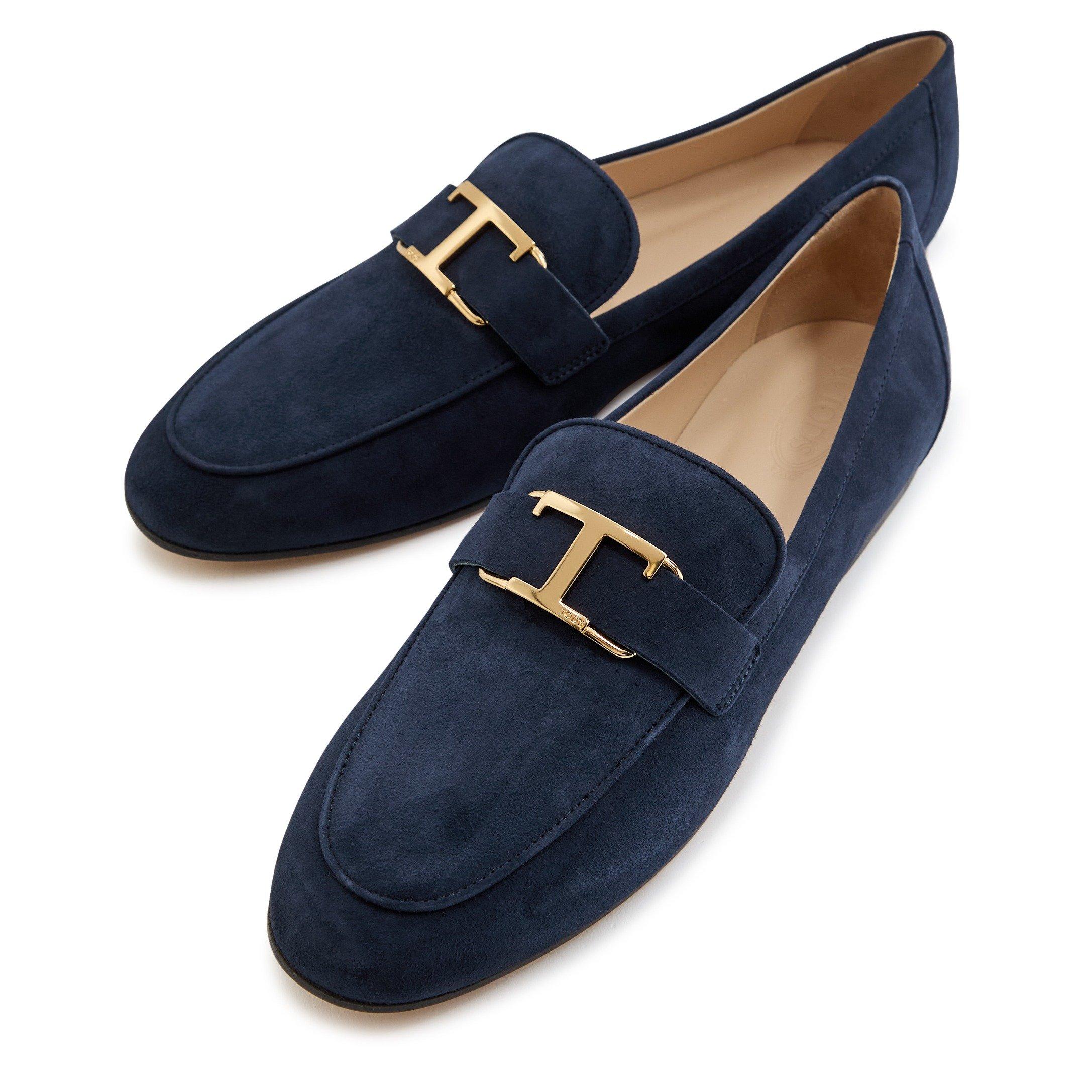 NAVY - Tods - SHEER SUEDE CLASSIC LOAFER - 3