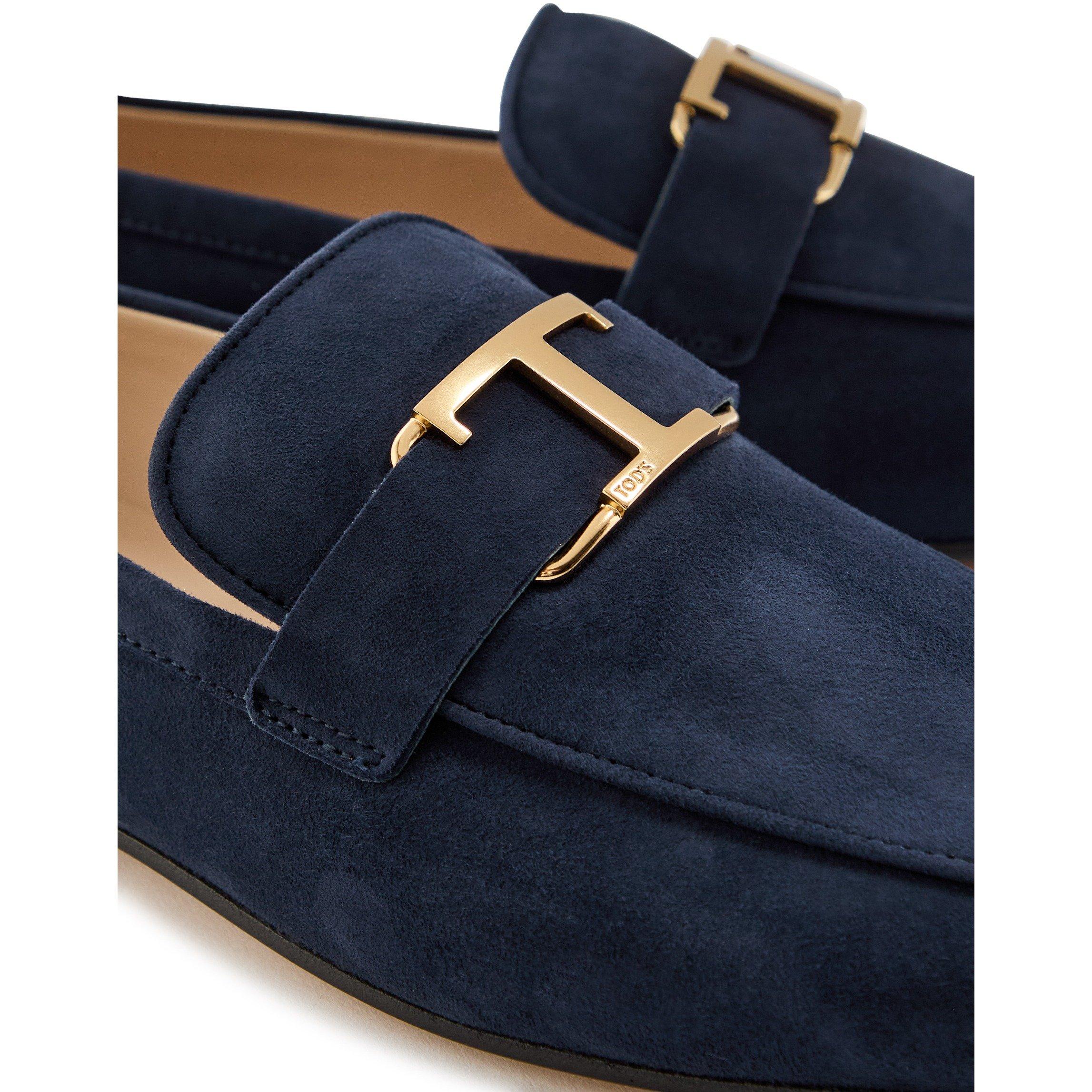 NAVY - Tods - SHEER SUEDE CLASSIC LOAFER - 4