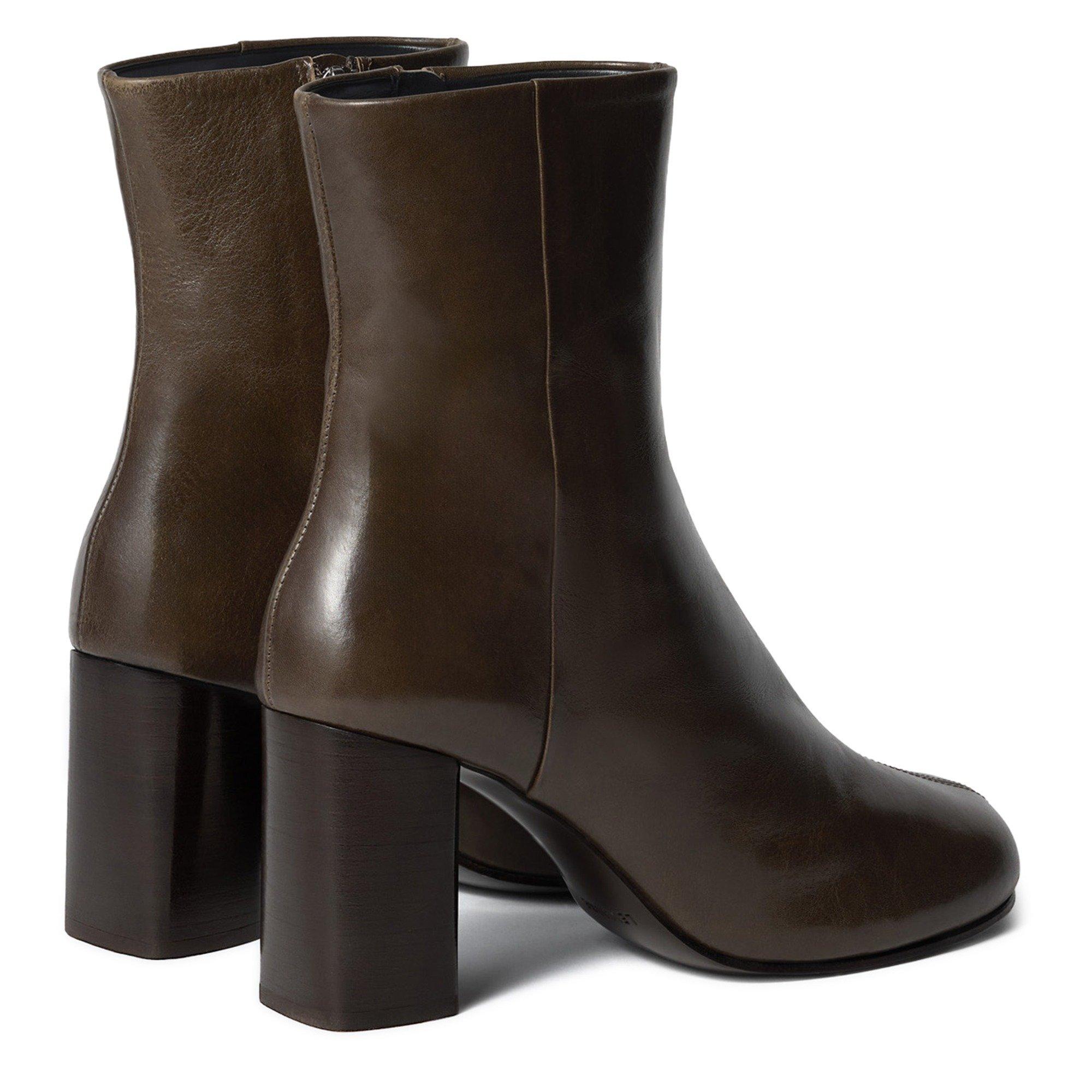 BROWN - Lemaire - Women's Anatomic 80 Leather Heeled Ankle Boots - 2