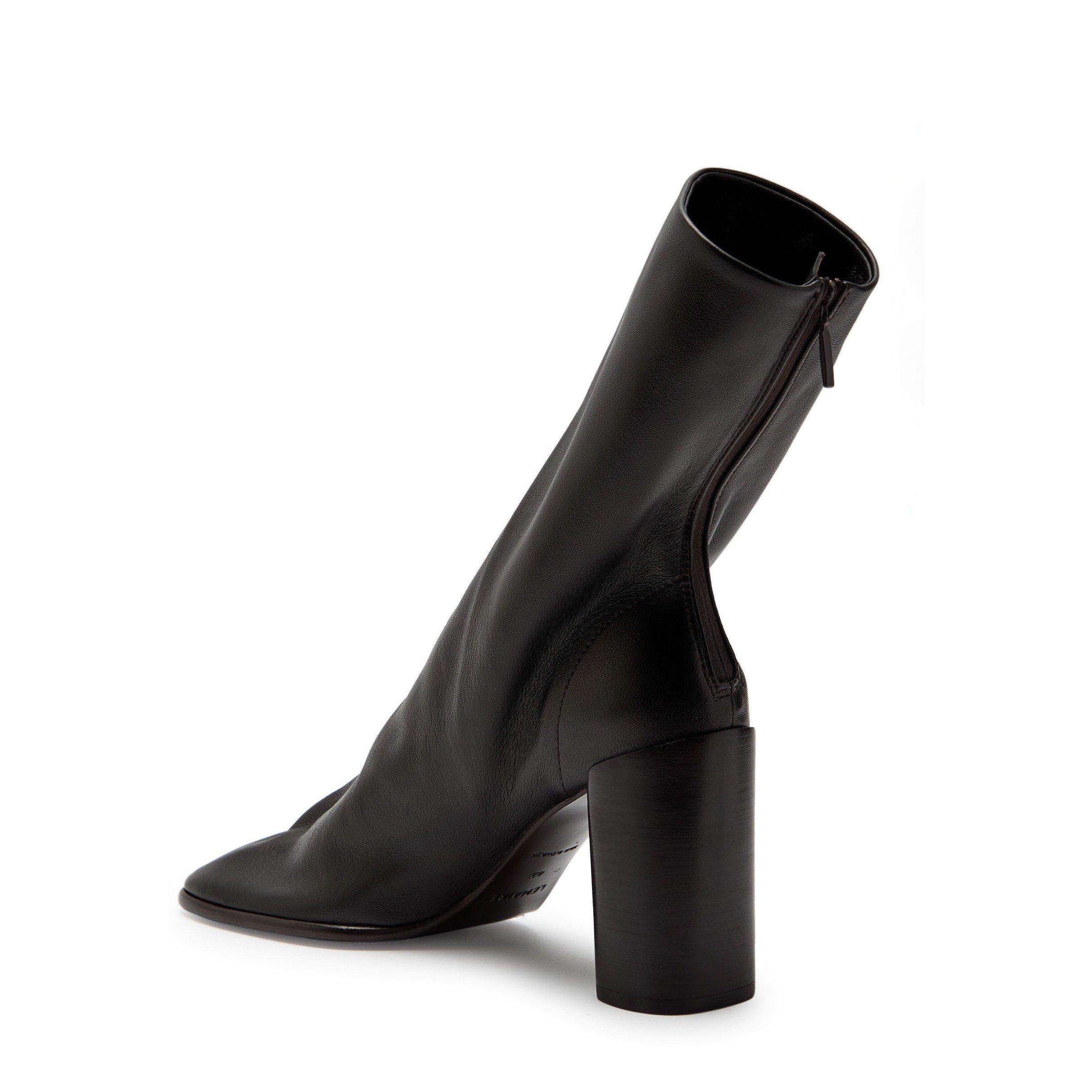 BROWN - Lemaire - Women's Glove Leather Square-Toe Ankle Boots - 2