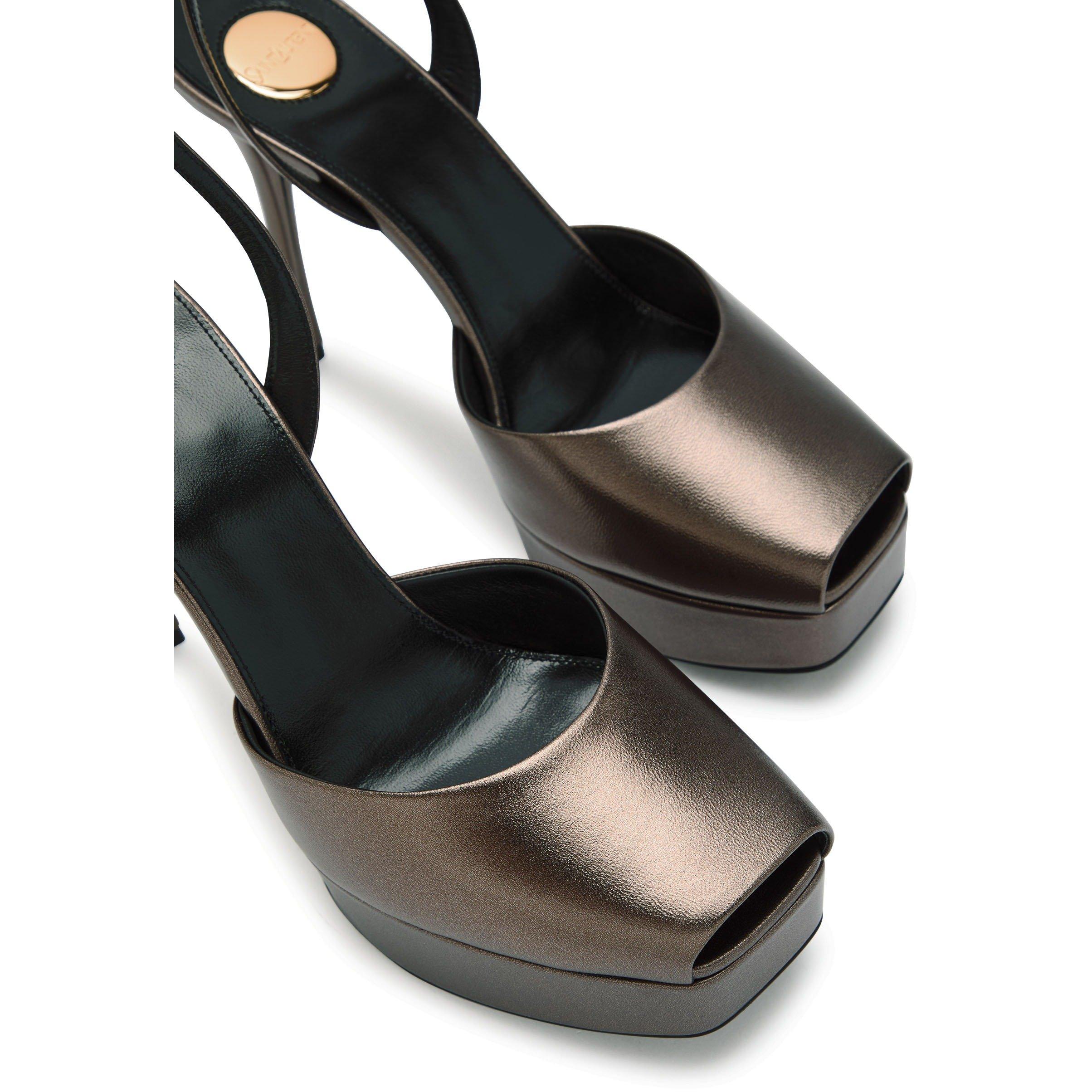 BROWN - Saint Laurent - LE SCANDALE 85 PLATFORM - 3