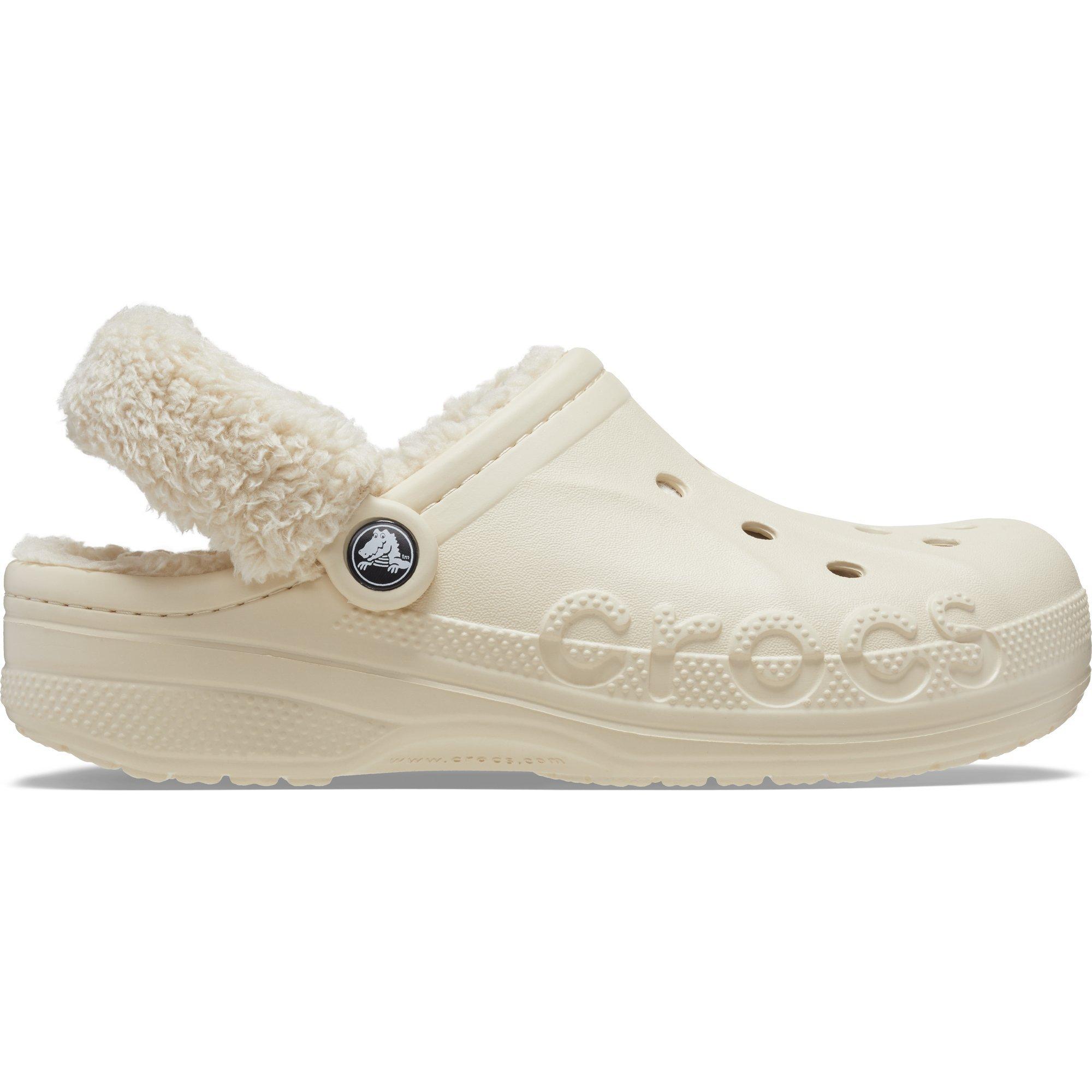 Winterweiß - Crocs - Women's Baya Lined Fuzz Strap Mule Slippers - 1