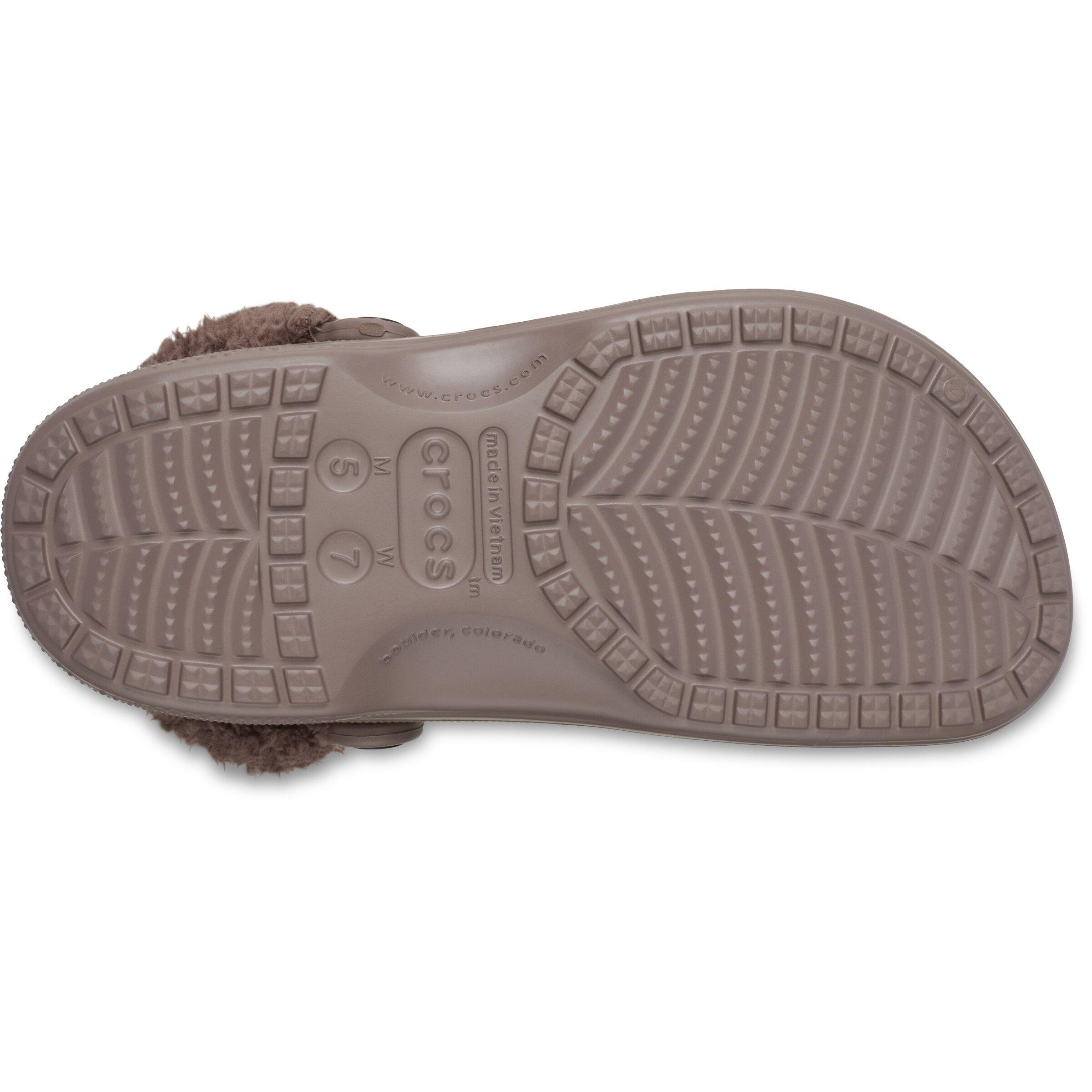 Trufa - Crocs - Women's Baya Lined Fuzz Strap Mule Slippers - 6