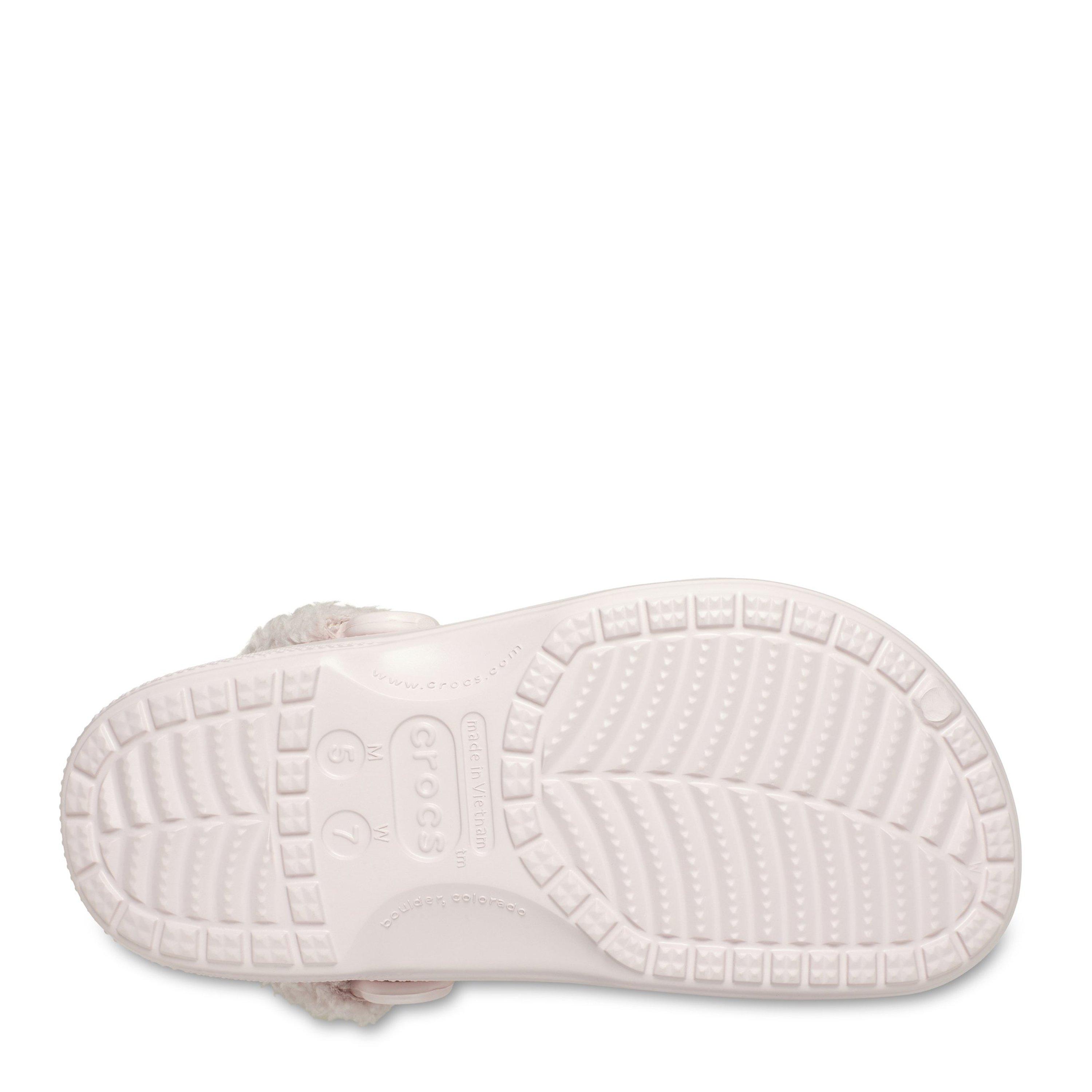 Bijna Roze - Crocs - Women's Baya Lined Fuzz Strap Mule Slippers - 5