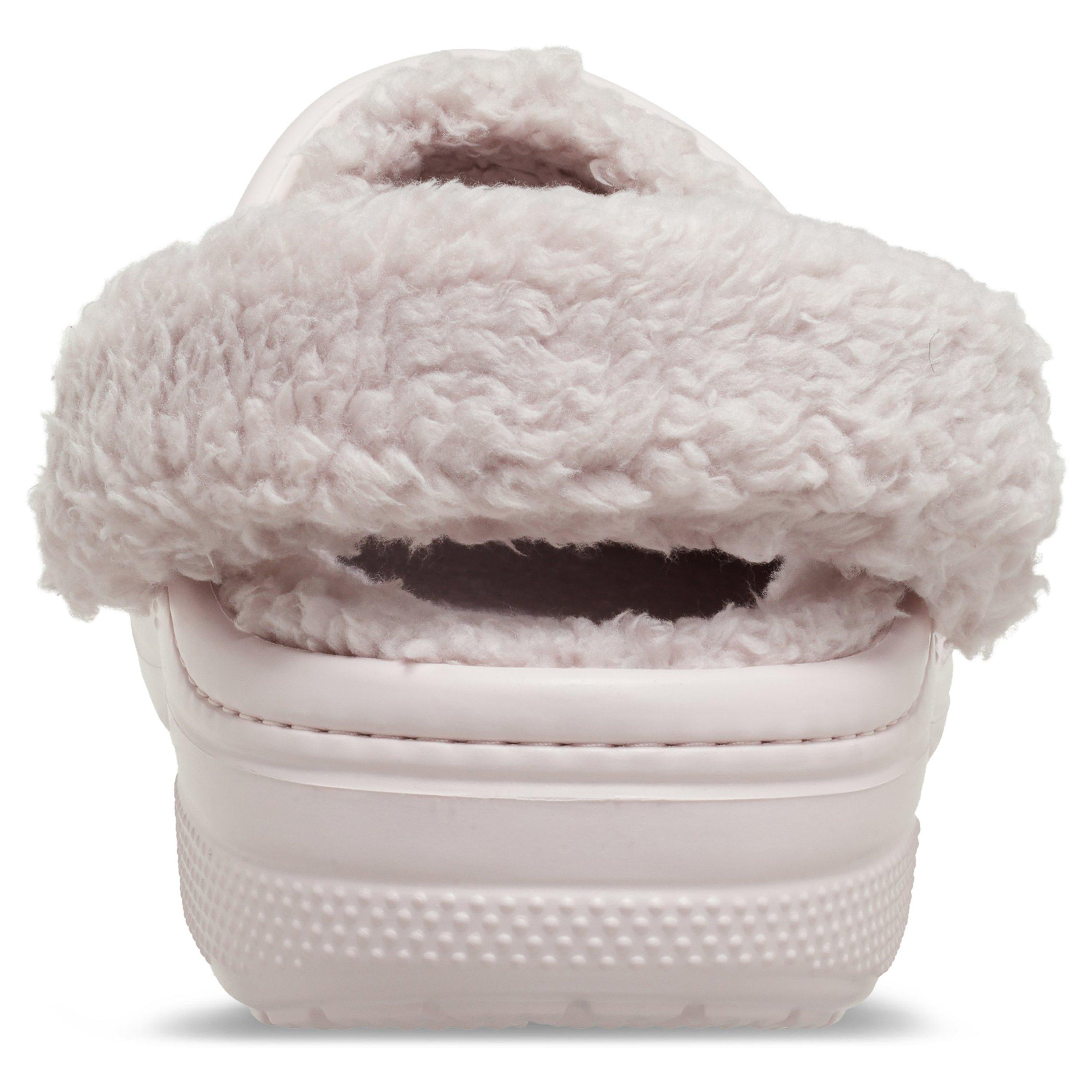 Bijna Roze - Crocs - Women's Baya Lined Fuzz Strap Mule Slippers - 7
