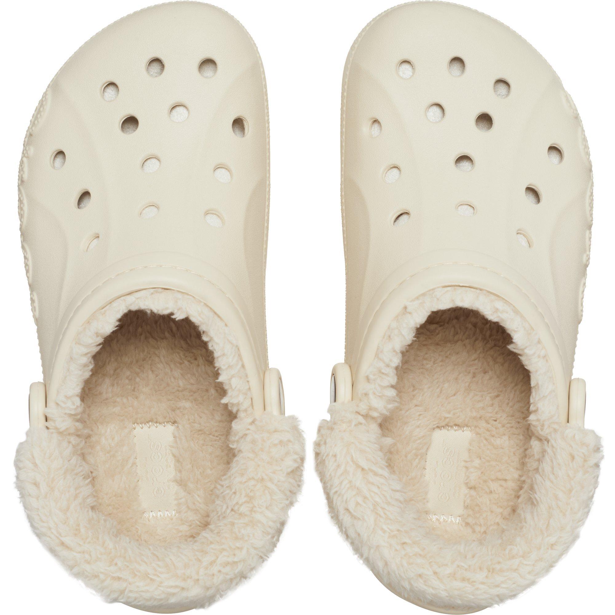 Winterweiß - Crocs - Baya Lined Fuzz Strap Mule Slippers - 4