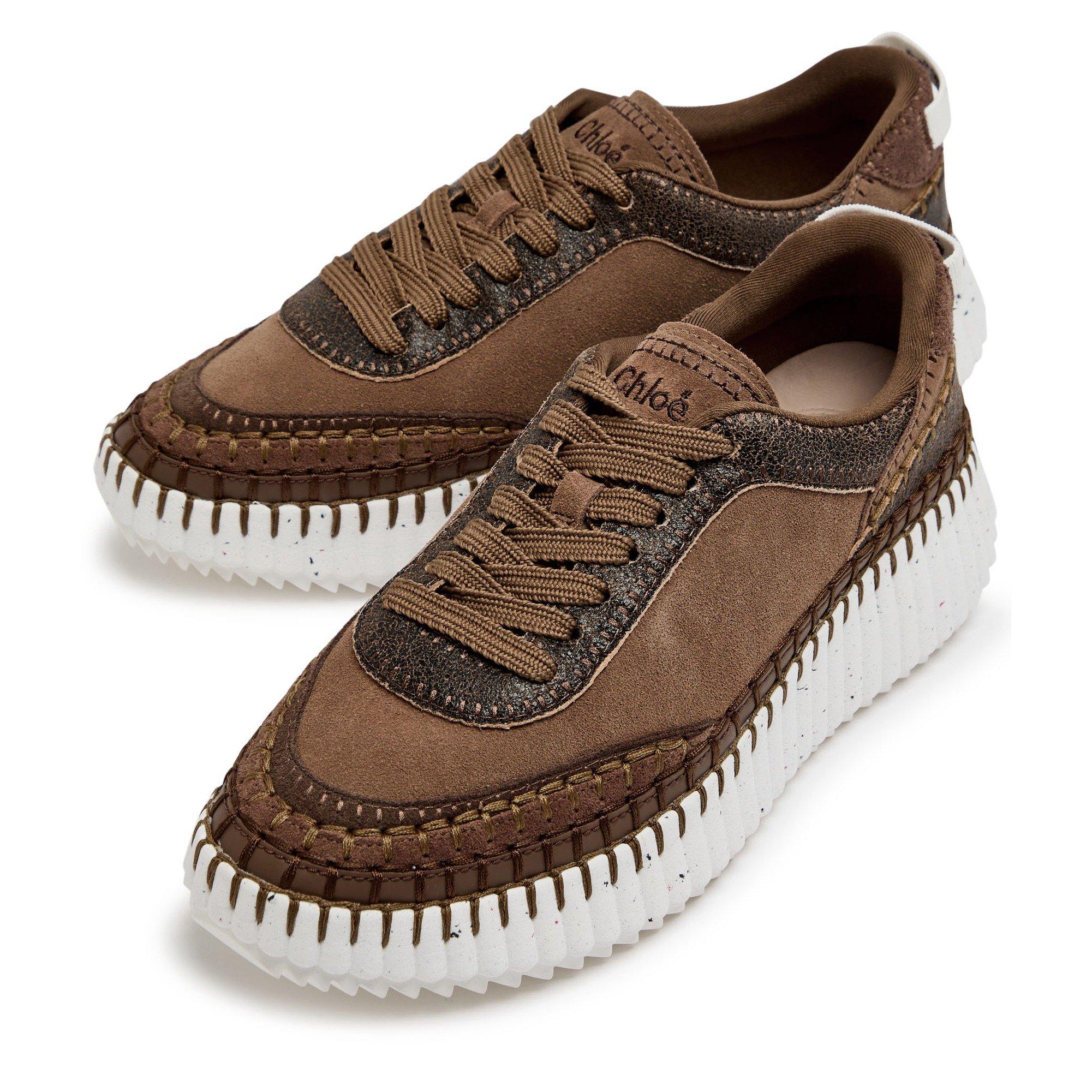 BROWN AND OTHER - Chloe - Women's NAMA Suede Runners - 3