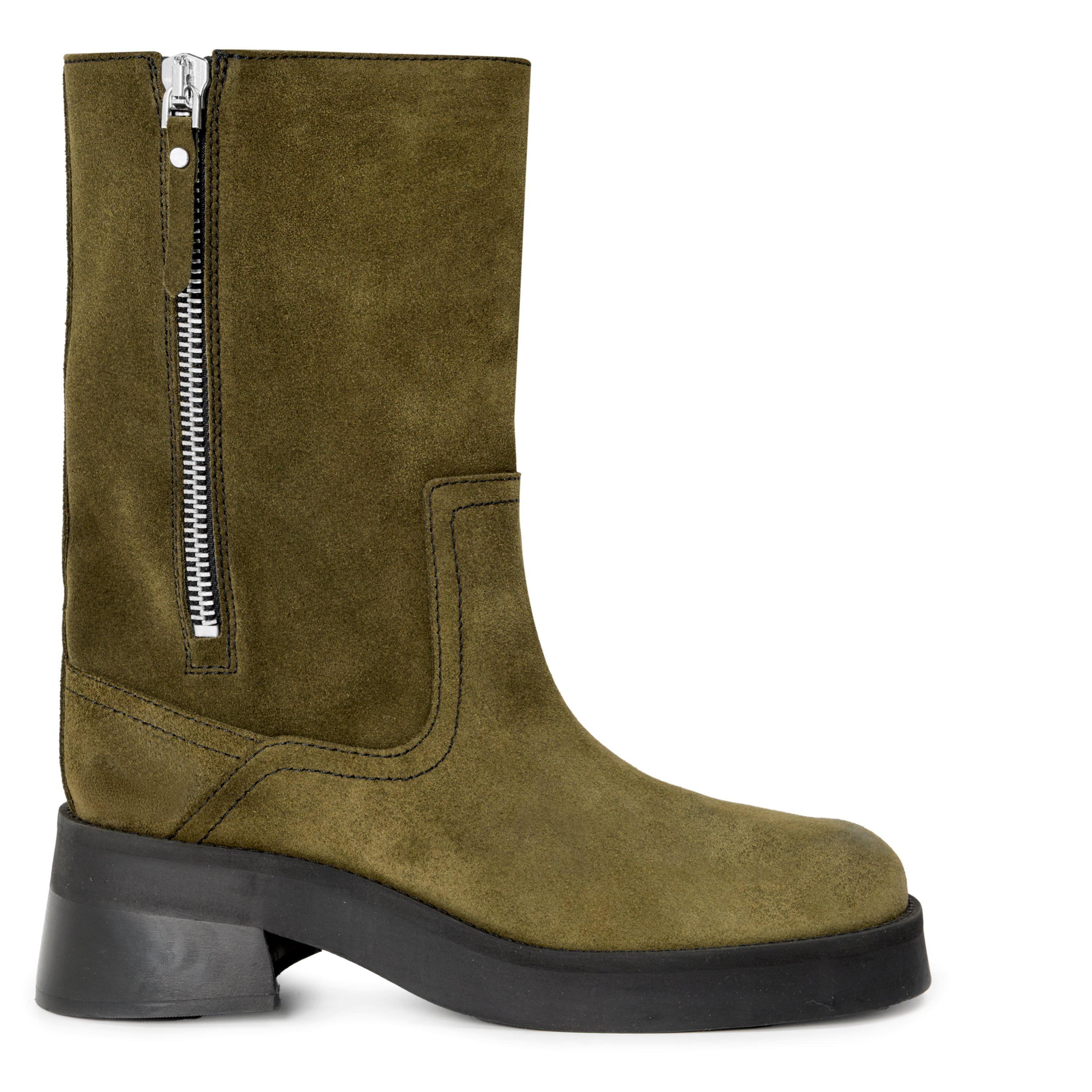 KHAKI - Miista - Gunda Khaki Suede Ankle B - 1