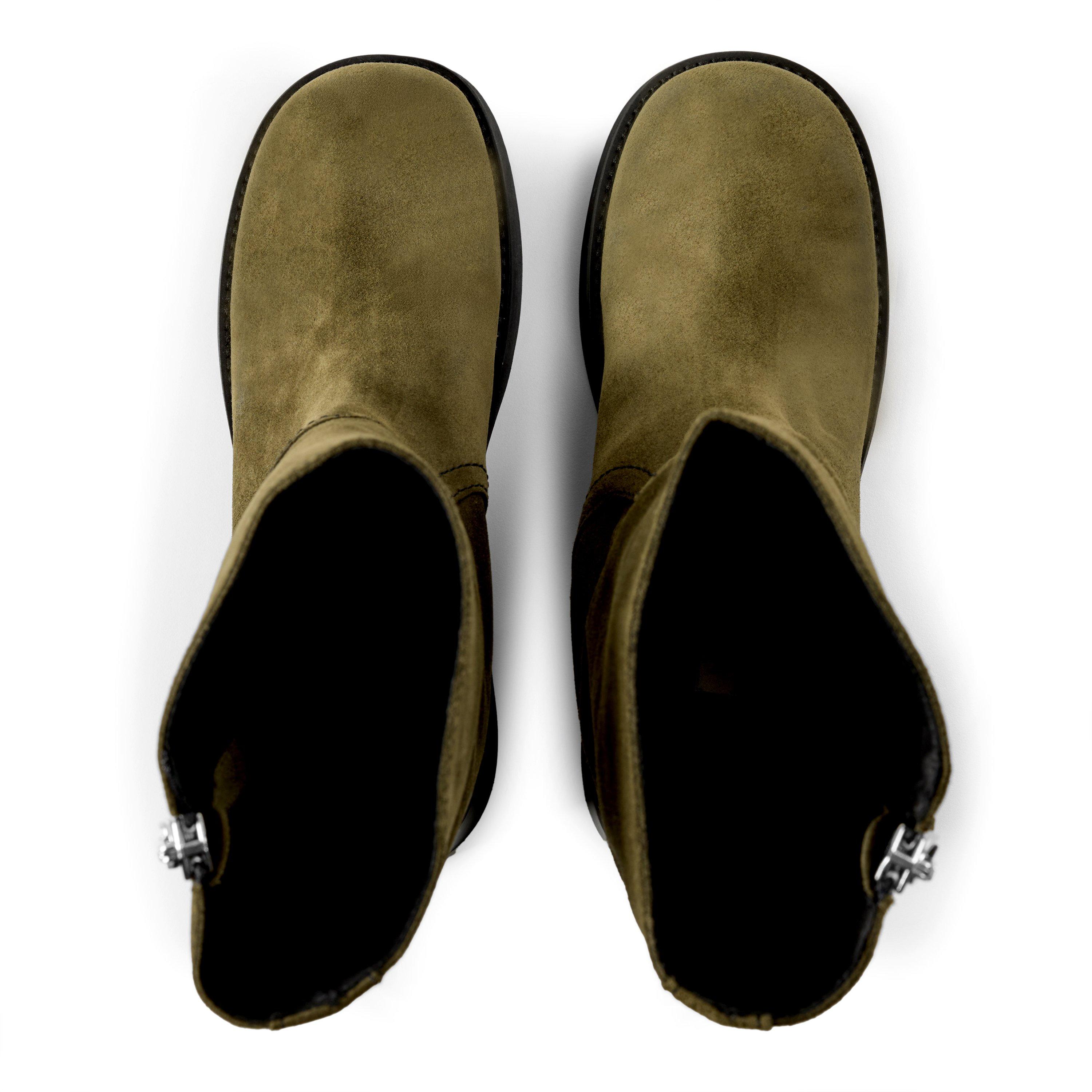 KHAKI - Miista - Gunda Khaki Suede Ankle B - 4