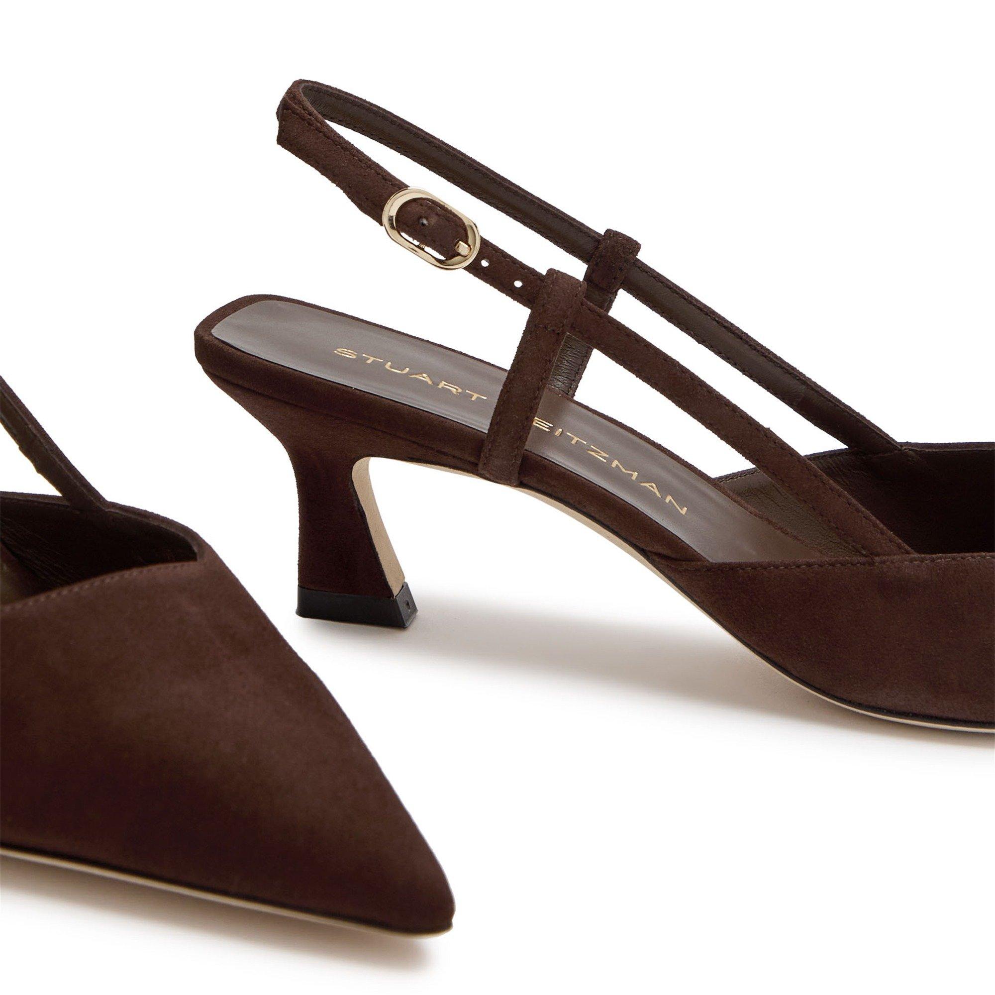 BROWN - Stuart Weitzman - VINNIE 50 SLINGBACK - 4