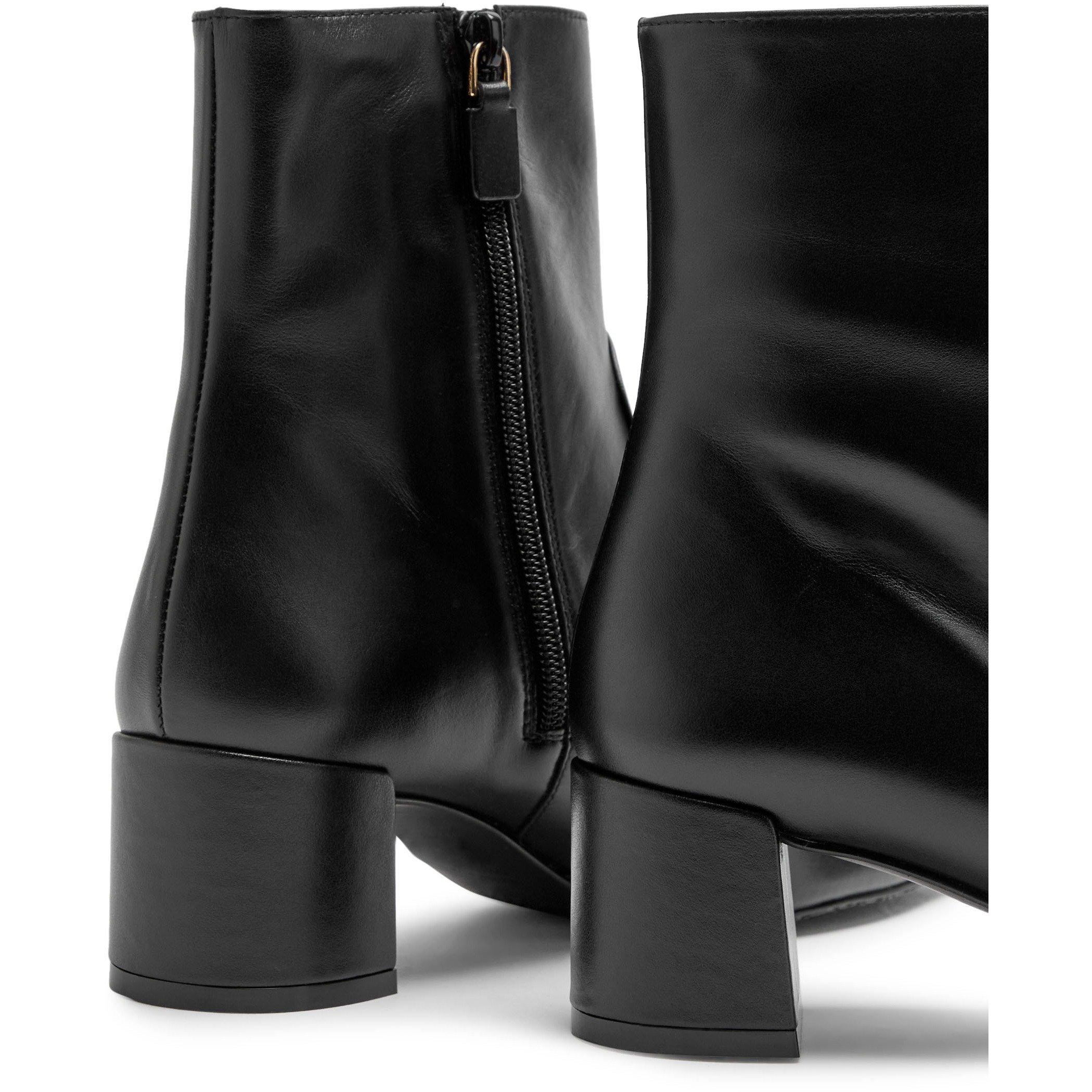 BLACK - Stuart Weitzman - MAEVE ZIP BOOTIE - 4