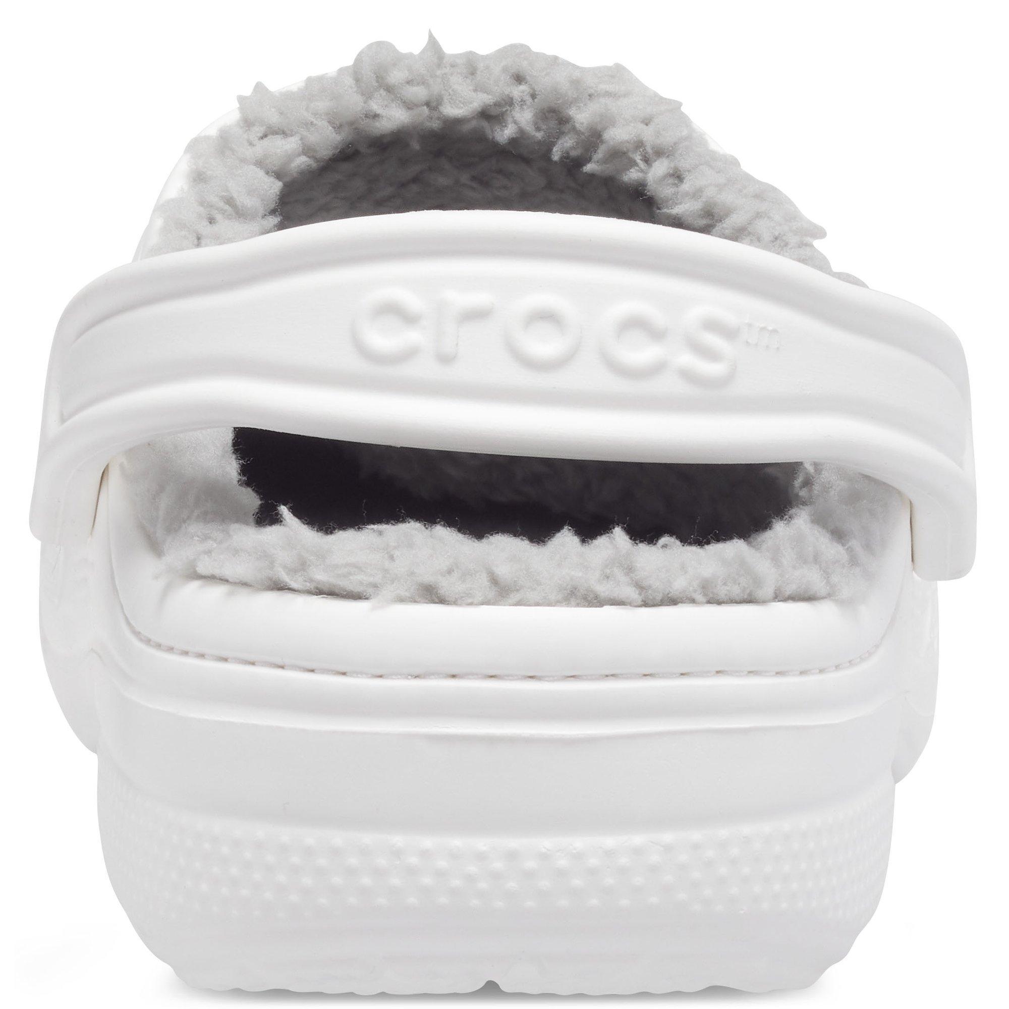 Bianco/Grigio - Crocs - Women's Baya Lined Mule Slippers - 7