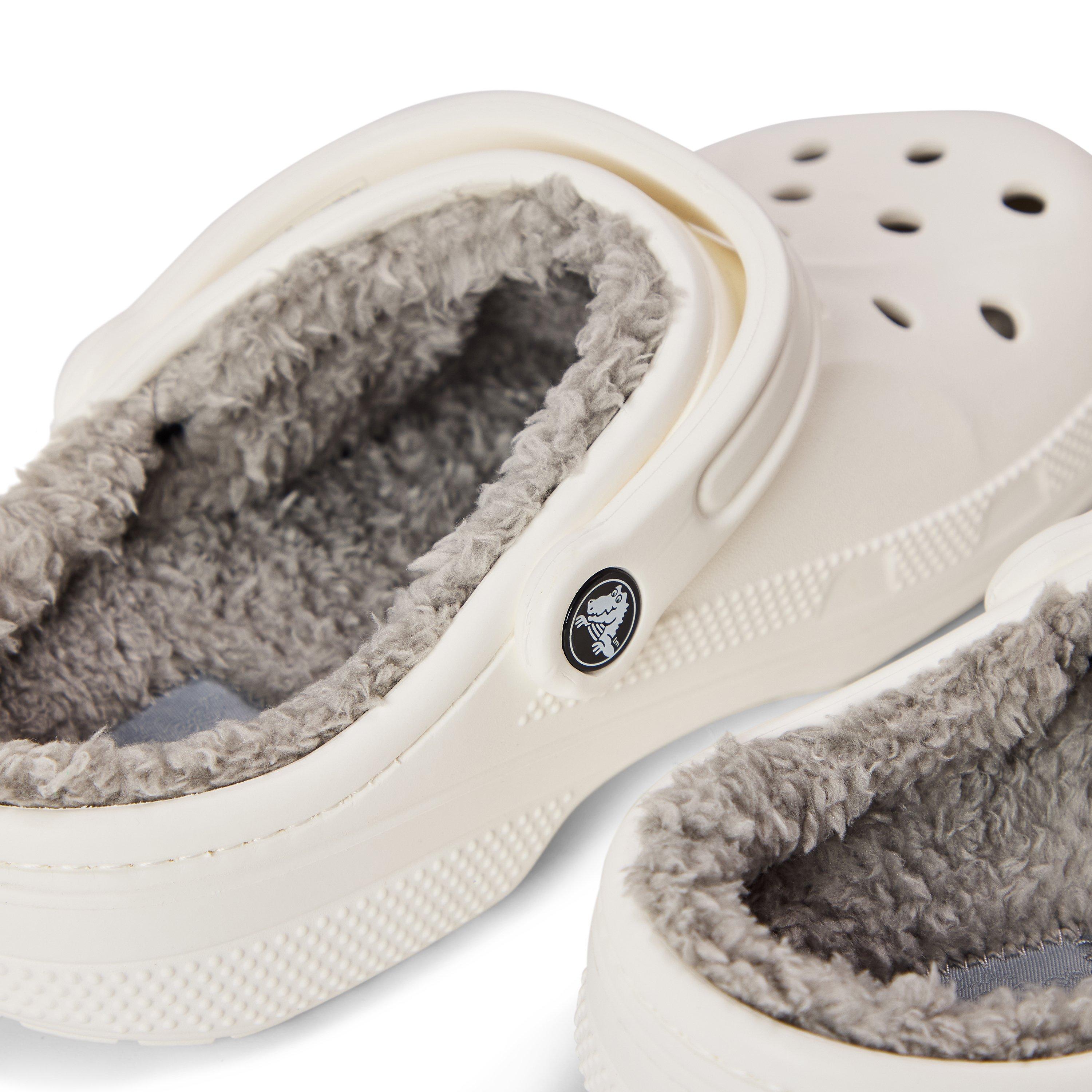 Blanc/Gris - Crocs - Women's Baya Lined Mule Slippers - 3