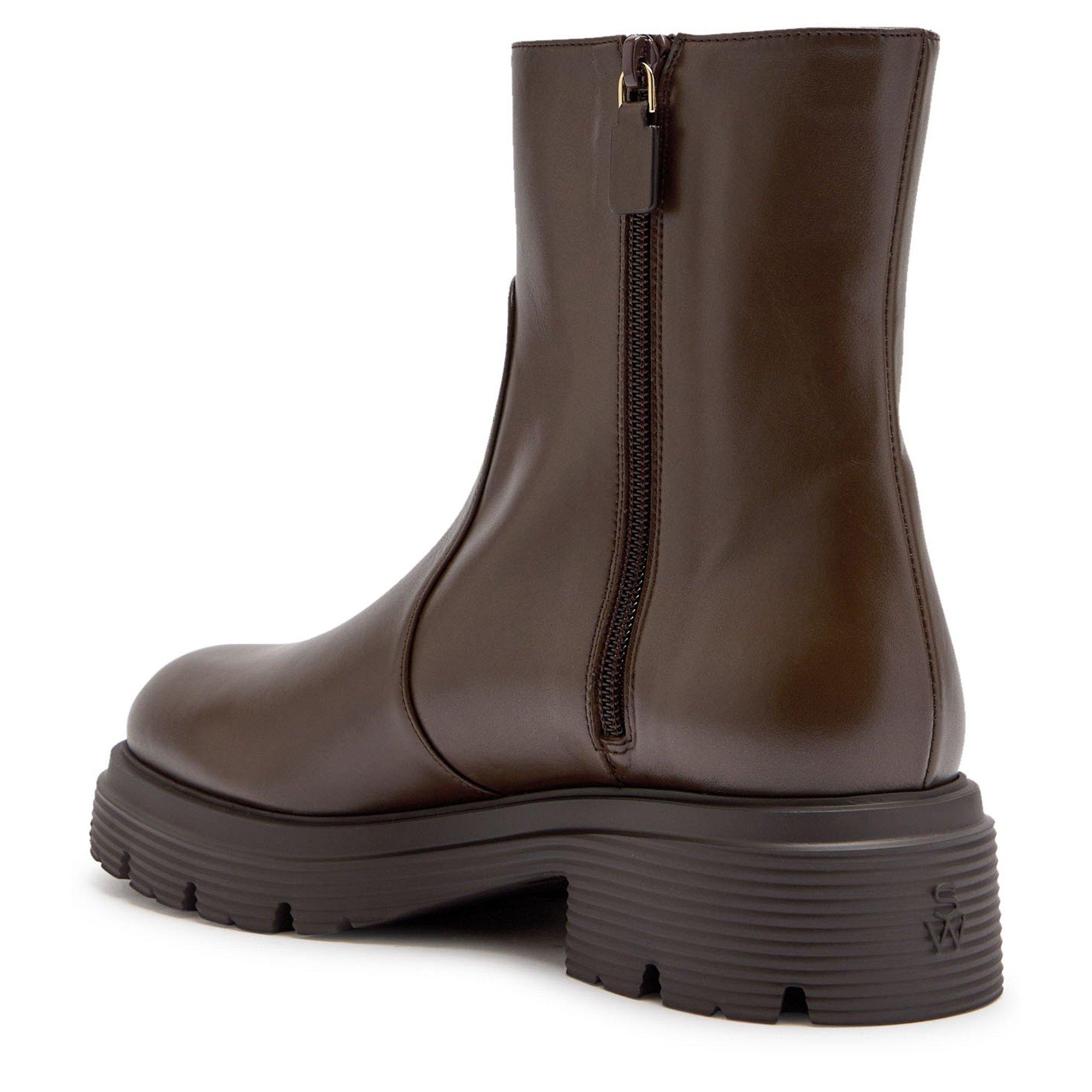 BROWN - Stuart Weitzman - HUDSON LITE ZIP BOOTIE09 - 2