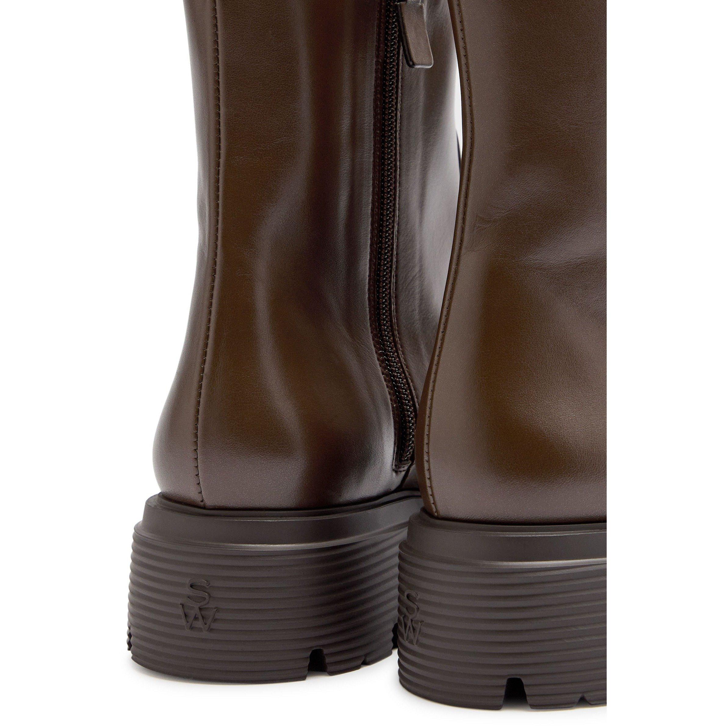 BROWN - Stuart Weitzman - HUDSON LITE ZIP BOOTIE09 - 4