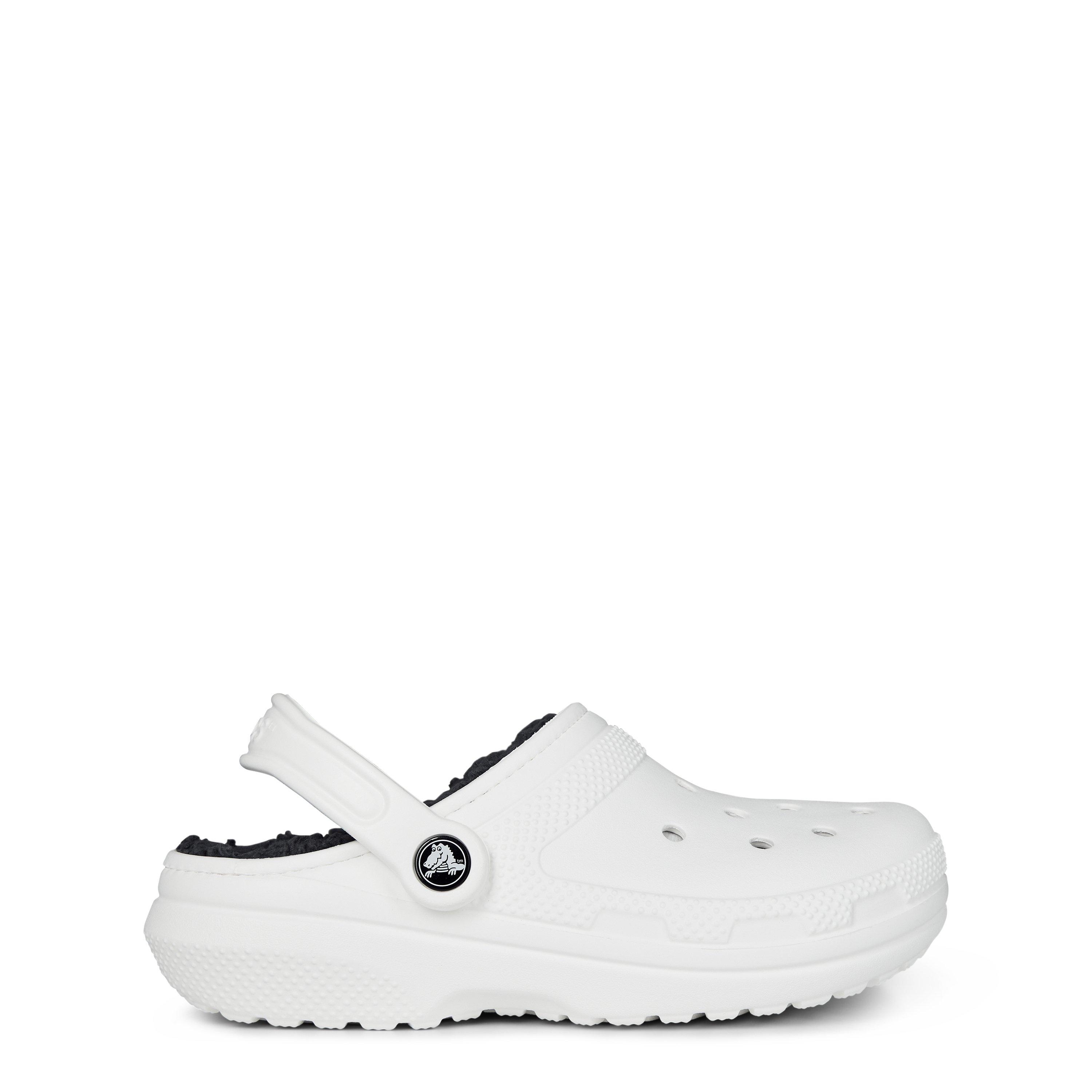 White - Crocs - Women's Classic Lined Mule Slippers - 1