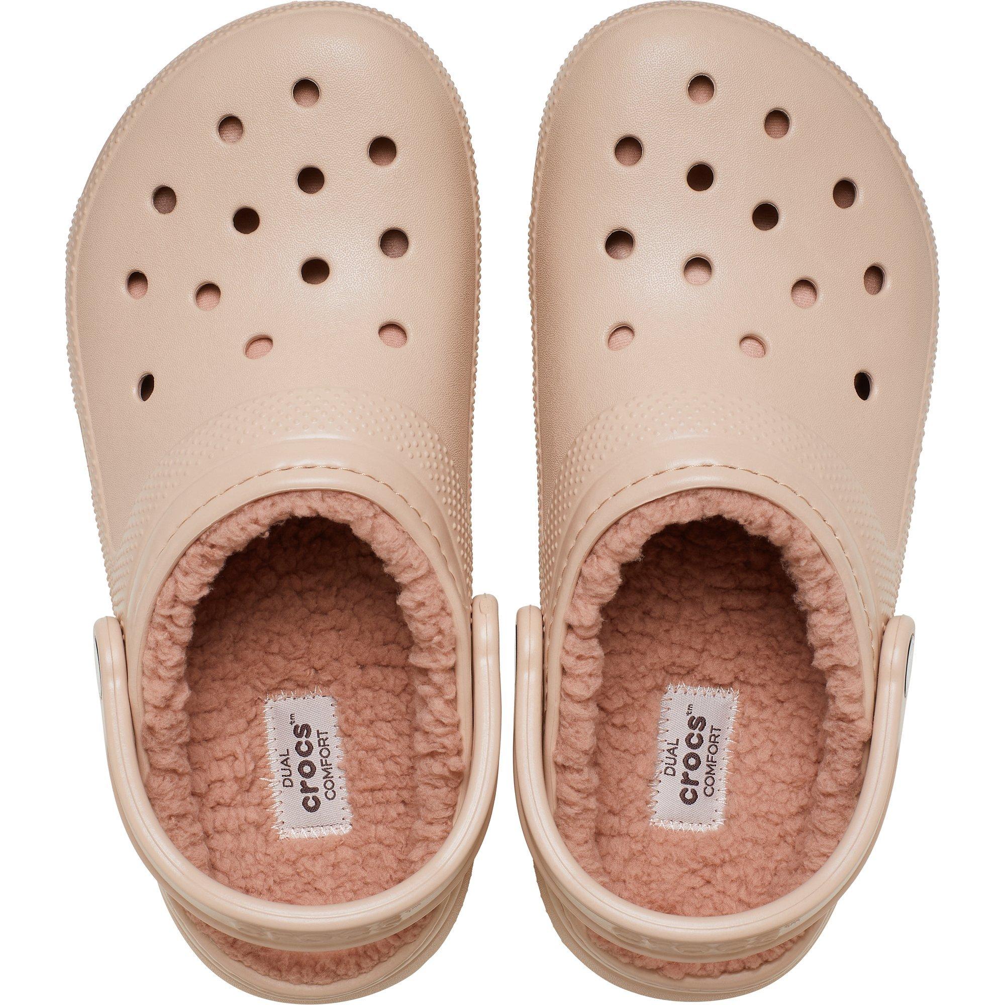 Pink Caramel - Crocs - Women's Classic Lined Mule Slippers - 4
