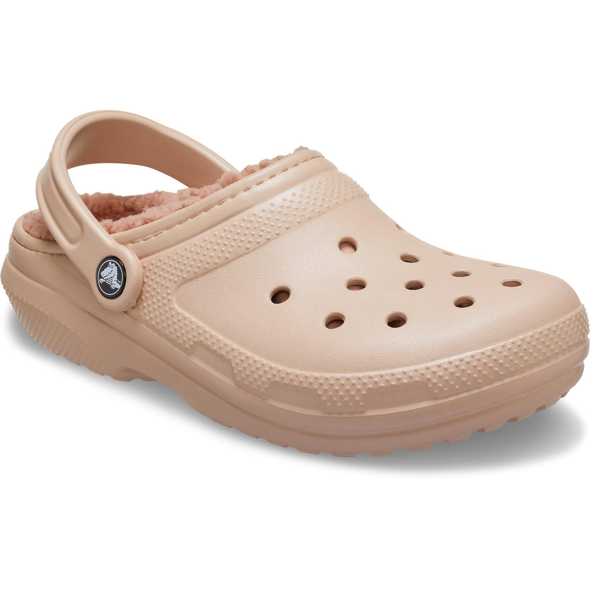 Pink Caramel - Crocs - Women's Classic Lined Mule Slippers - 6