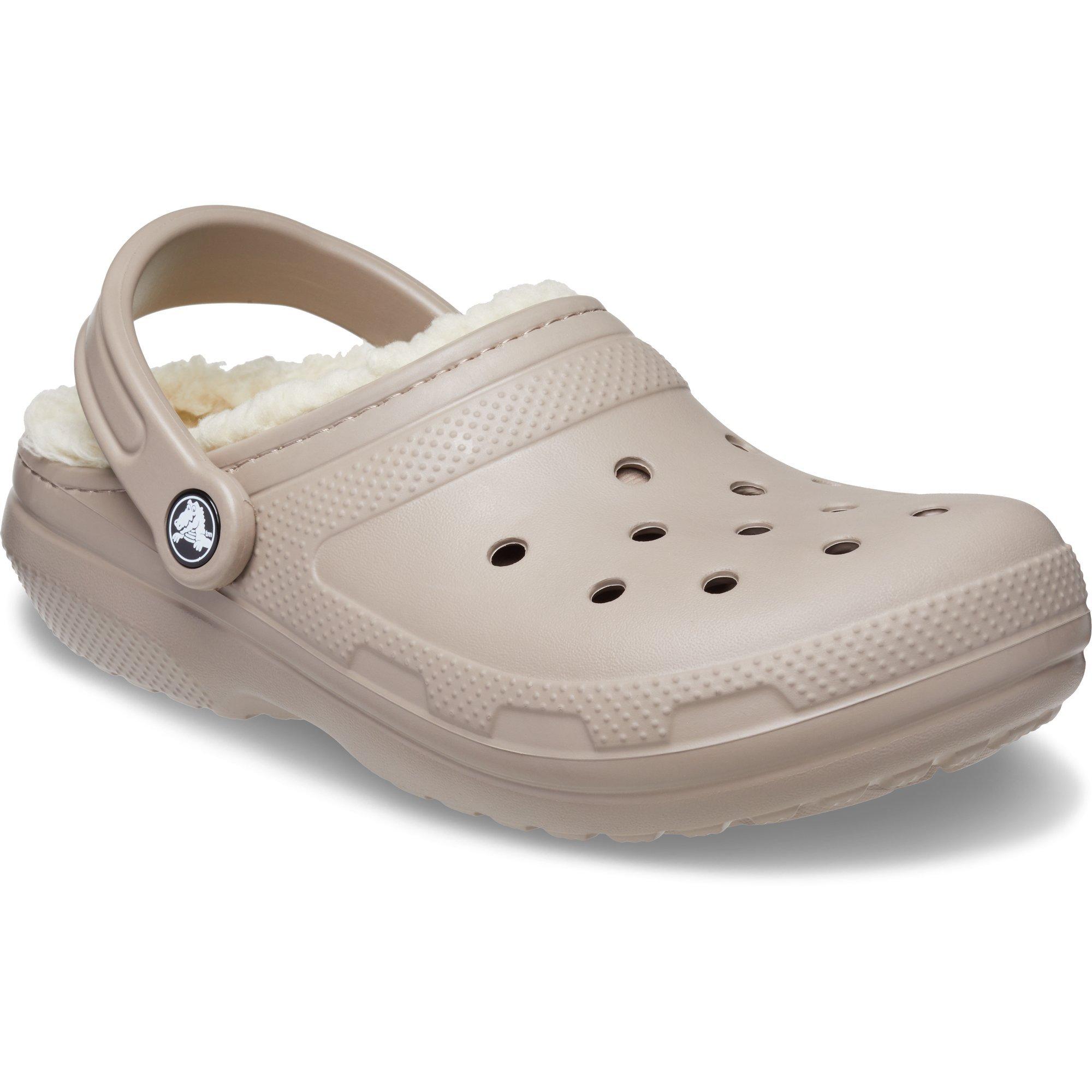 Mushroom/Bone - Crocs - Women's Classic Lined Mule Slippers - 6