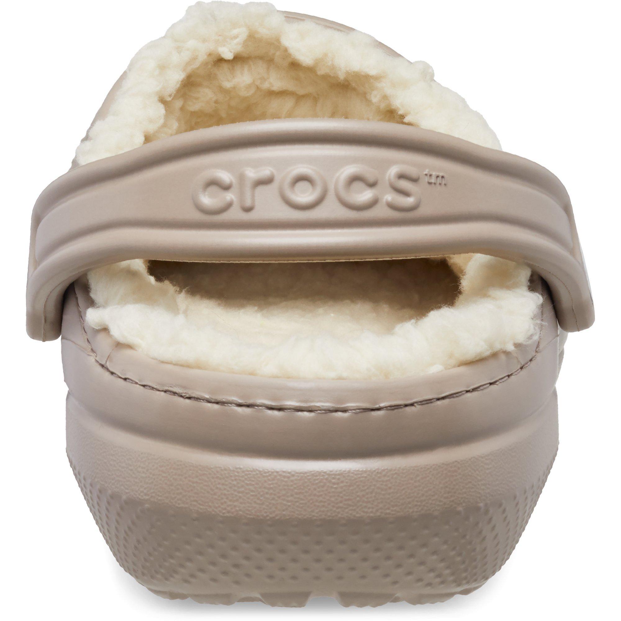 Mushroom/Bone - Crocs - Women's Classic Lined Mule Slippers - 7
