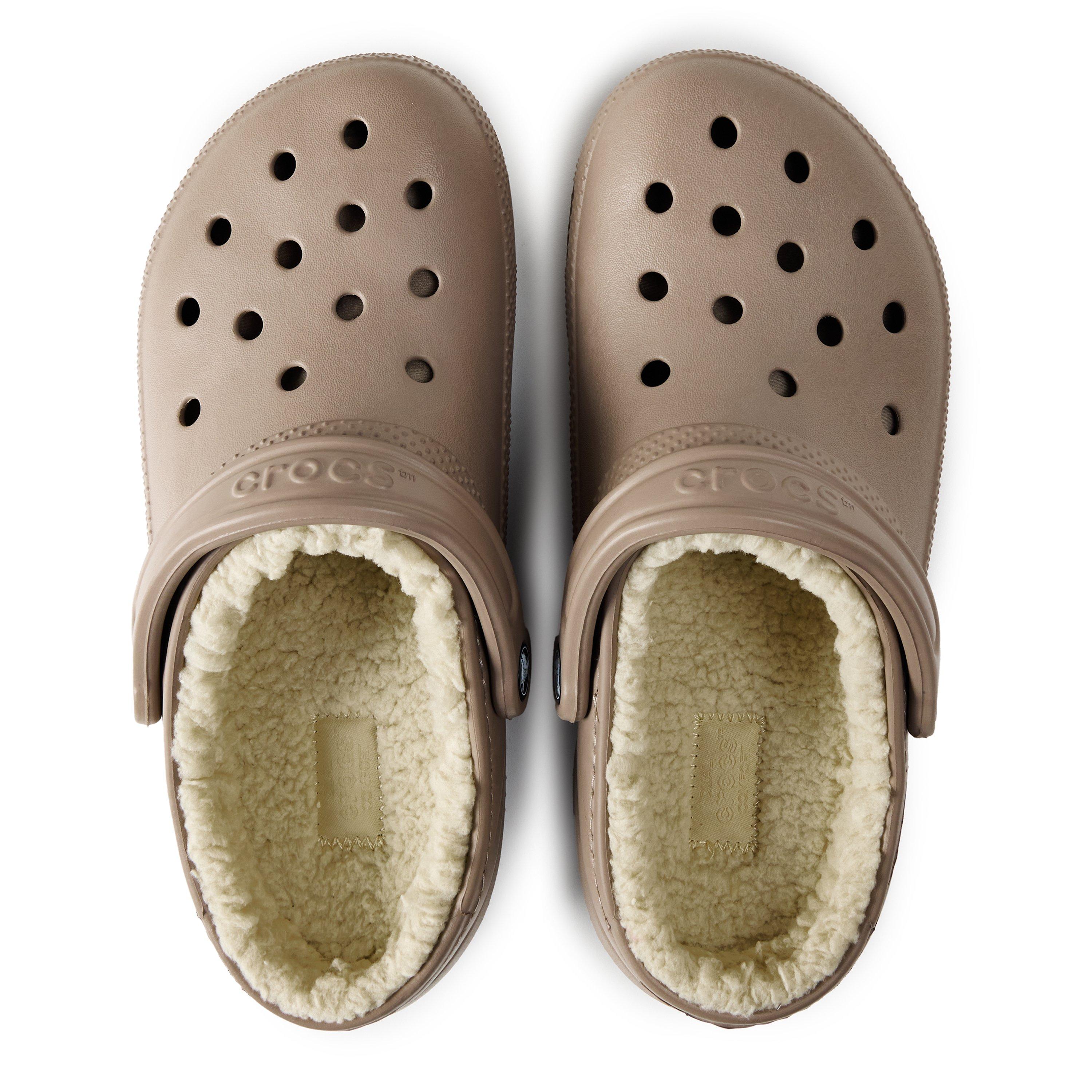 Mushroom - Crocs - Women's Classic Lined Mule Slippers - 4