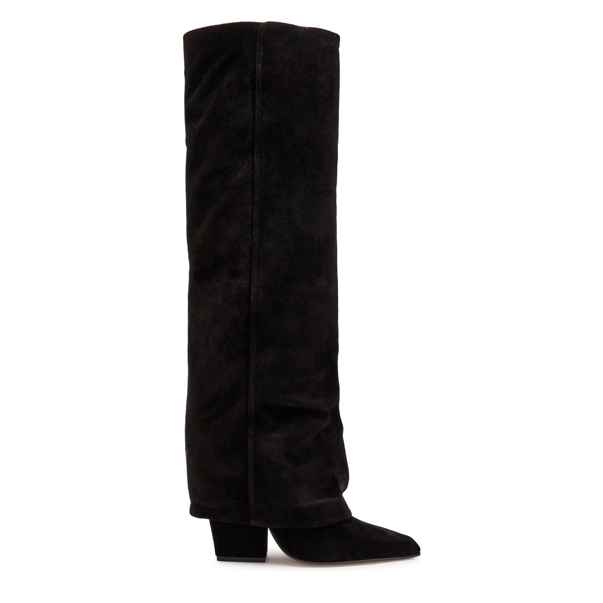 BLACK - Paris Texas - JANE FOLD OVER BOOT 100