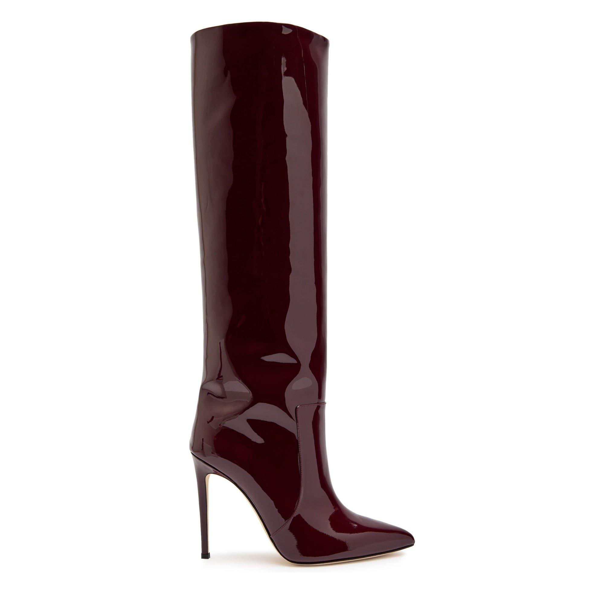 BURGUNDY - Paris Texas - STILETTO BOOT PATENT