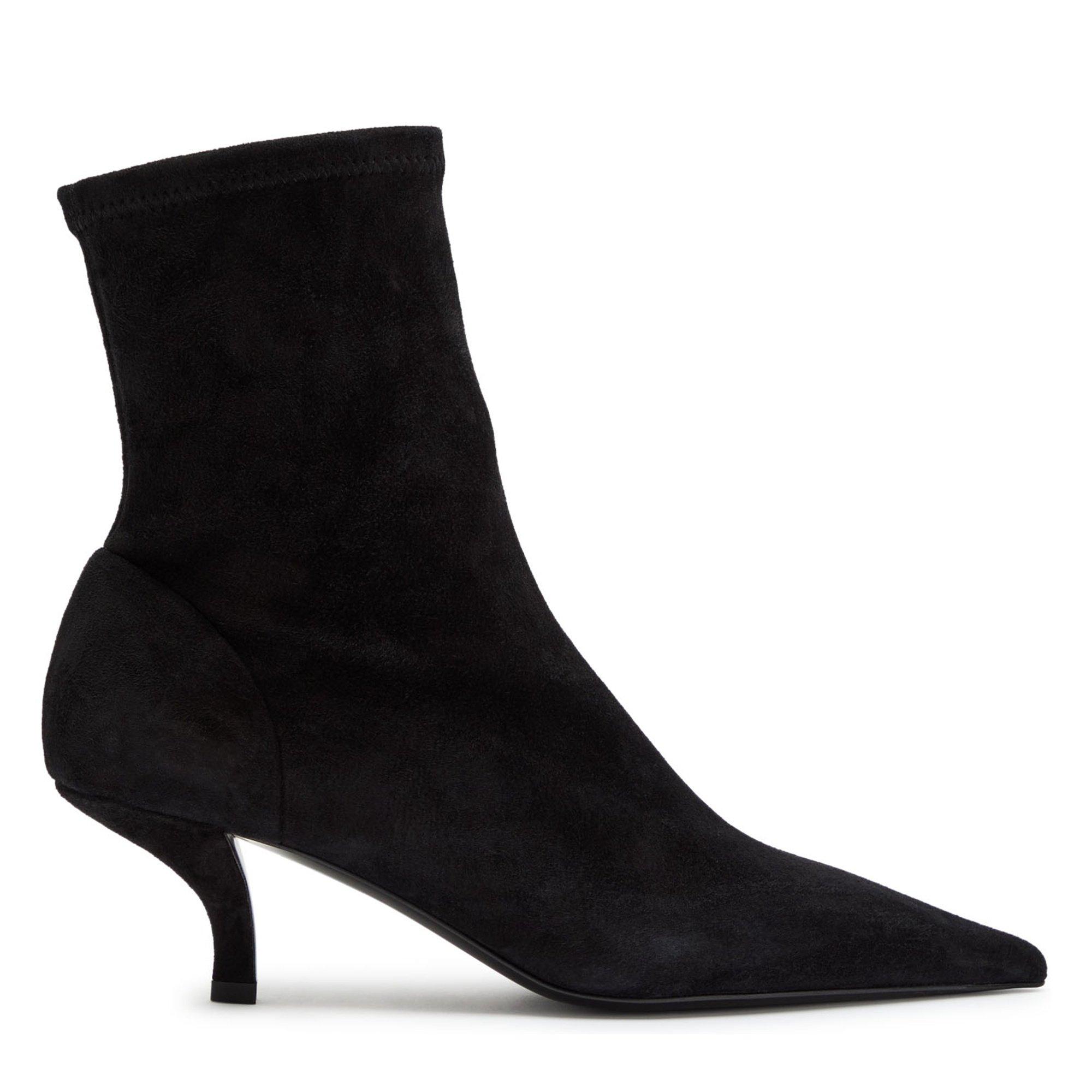 BLACK - Toteme - Women's Suede Sock Boots