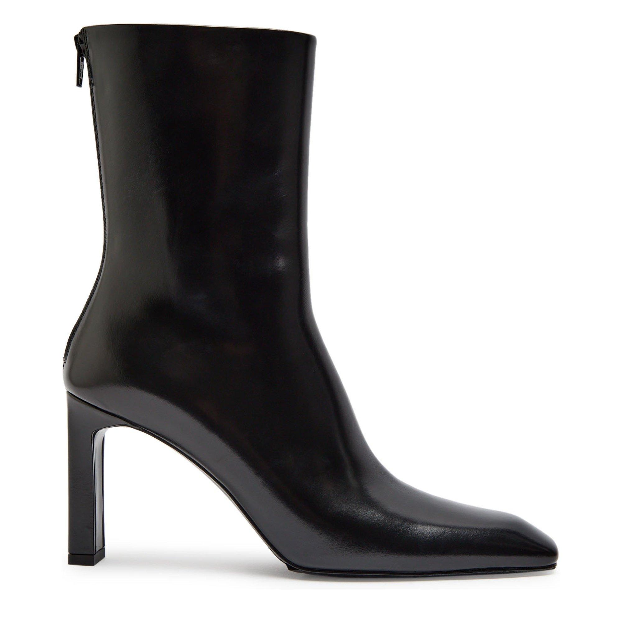 BLACK - Toteme - Glossy Leather Boots