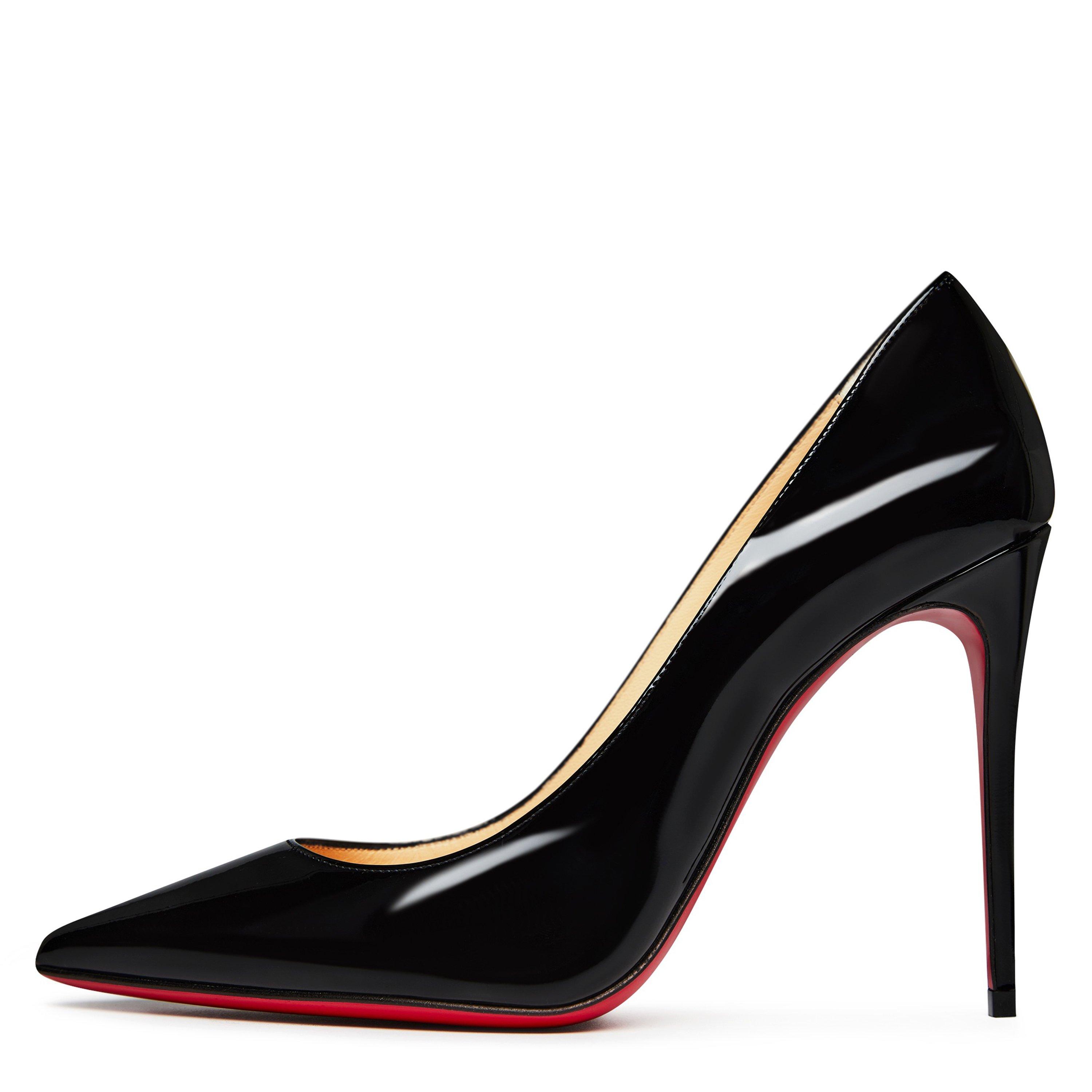 Black - Christian Louboutin - Women's Kate Leather Pumps, 100mm - 2