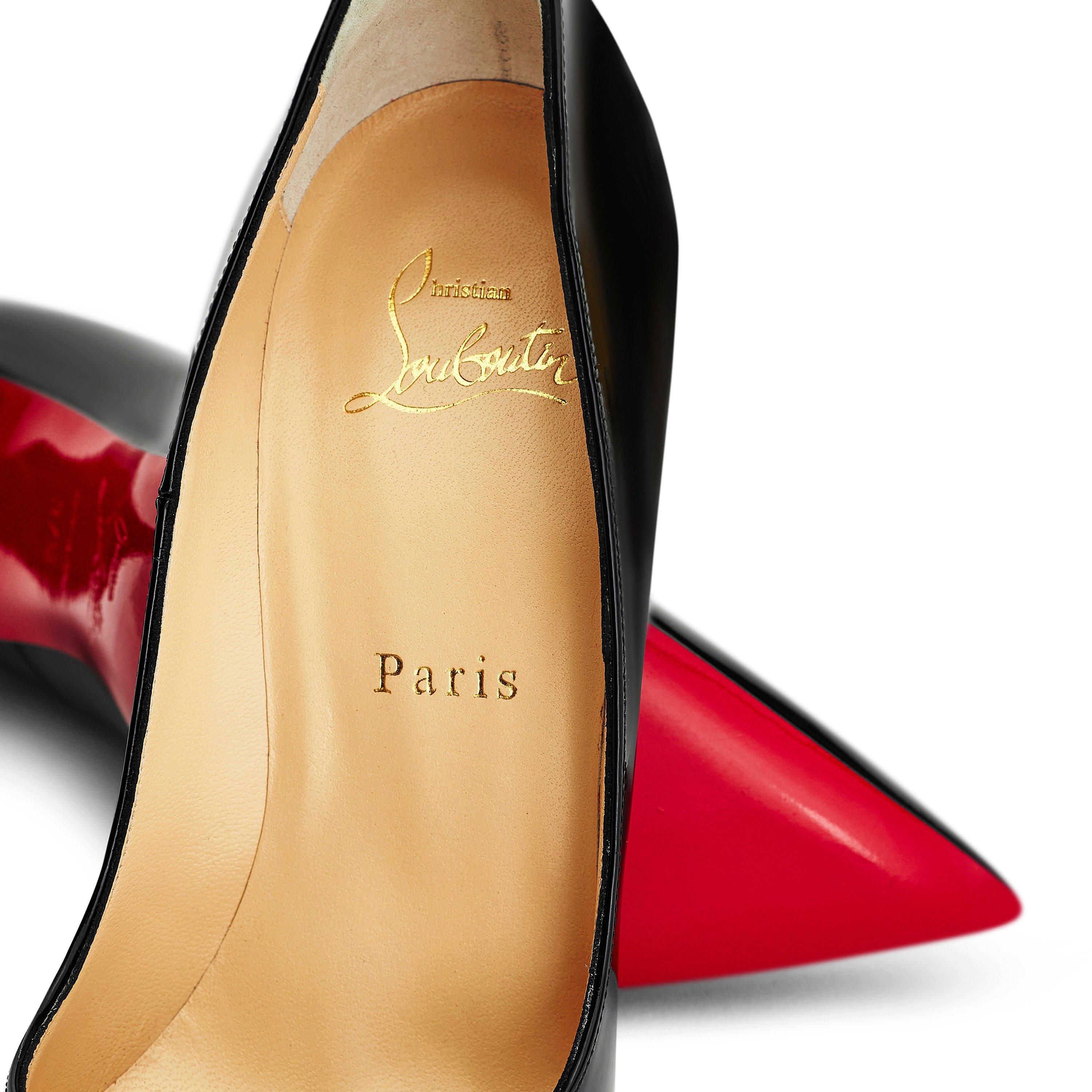 Black - Christian Louboutin - Women's Kate Leather Pumps, 100mm - 4