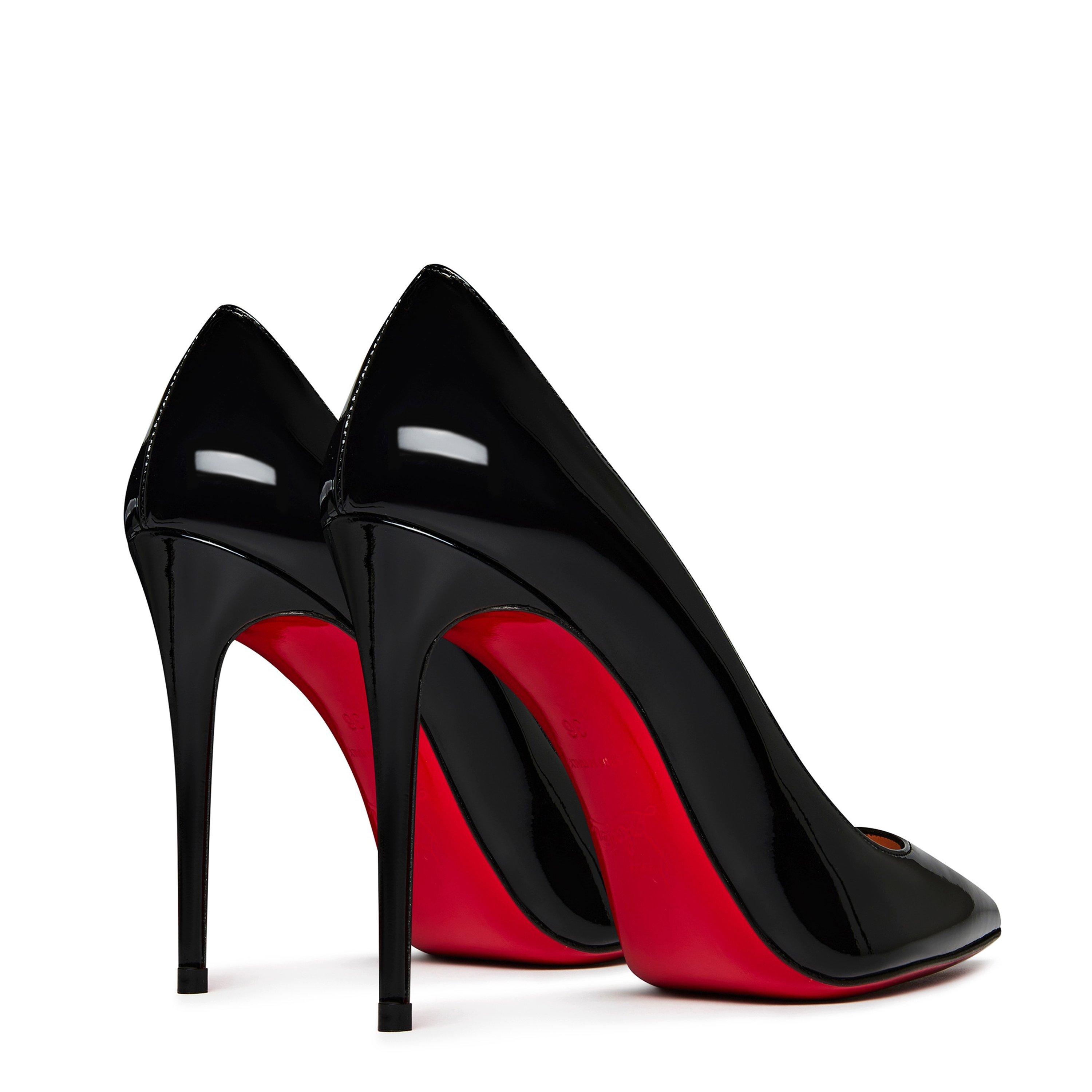 Black - Christian Louboutin - Women's Kate Leather Pumps, 100mm - 5