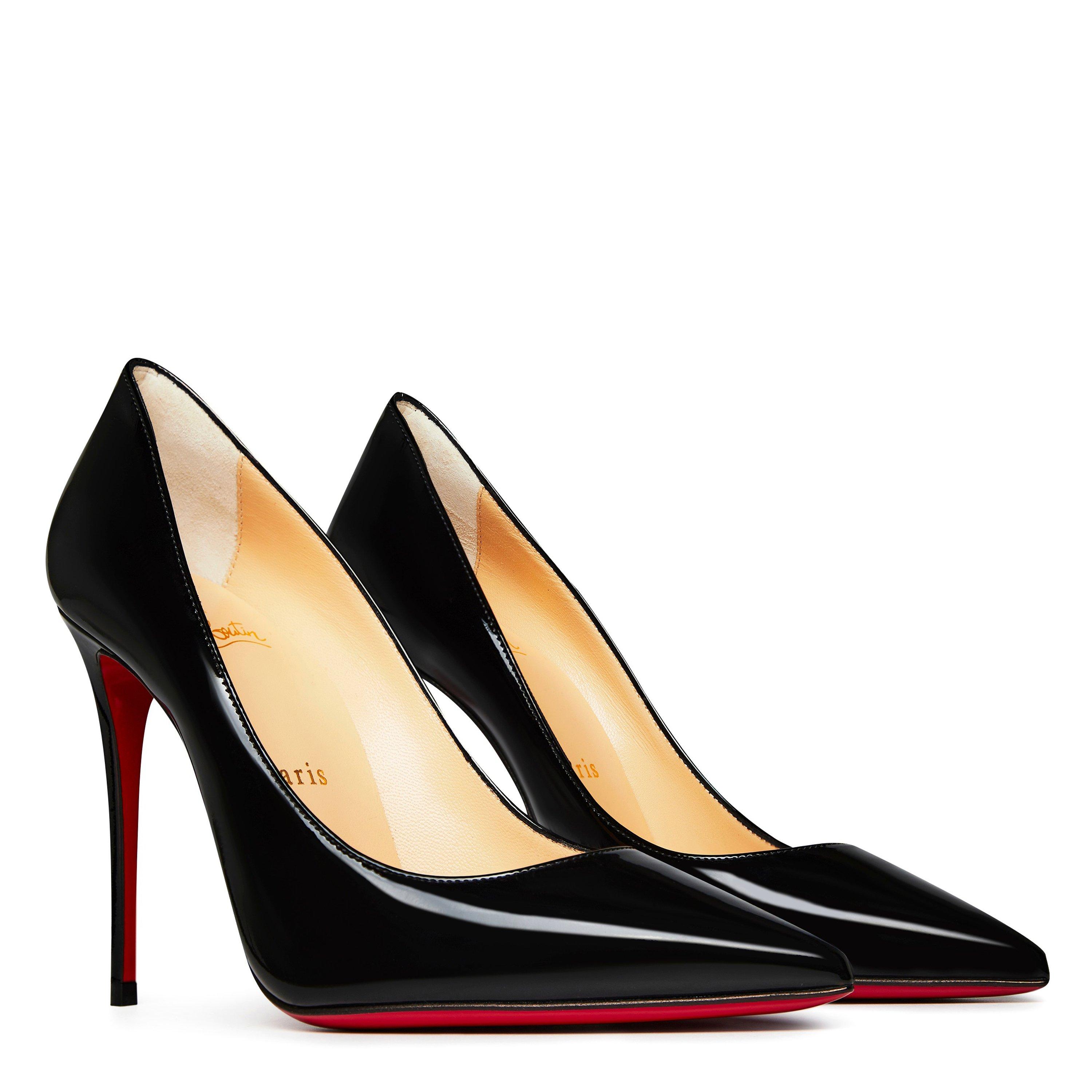 Black - Christian Louboutin - Women's Kate Leather Pumps, 100mm - 6