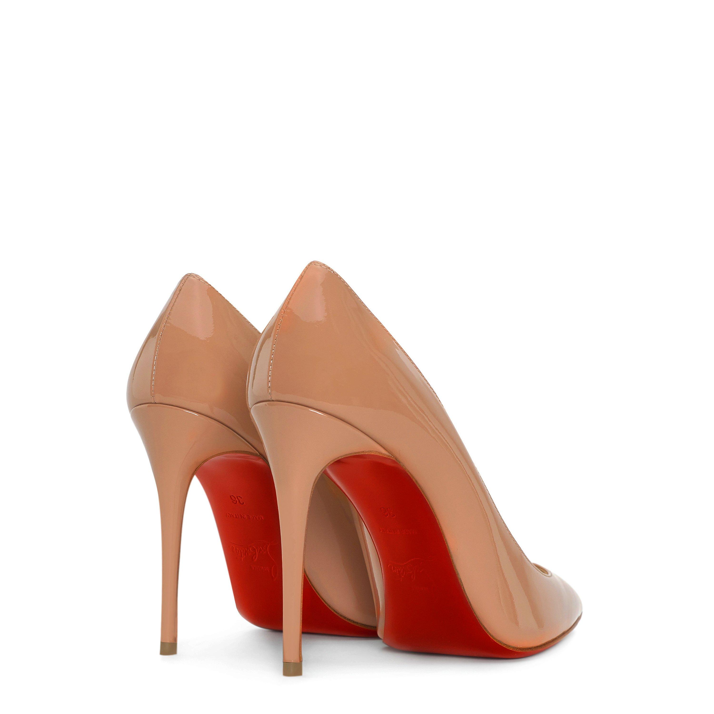 Nude - Christian Louboutin - Women's Kate Leather Pumps, 100mm - 4