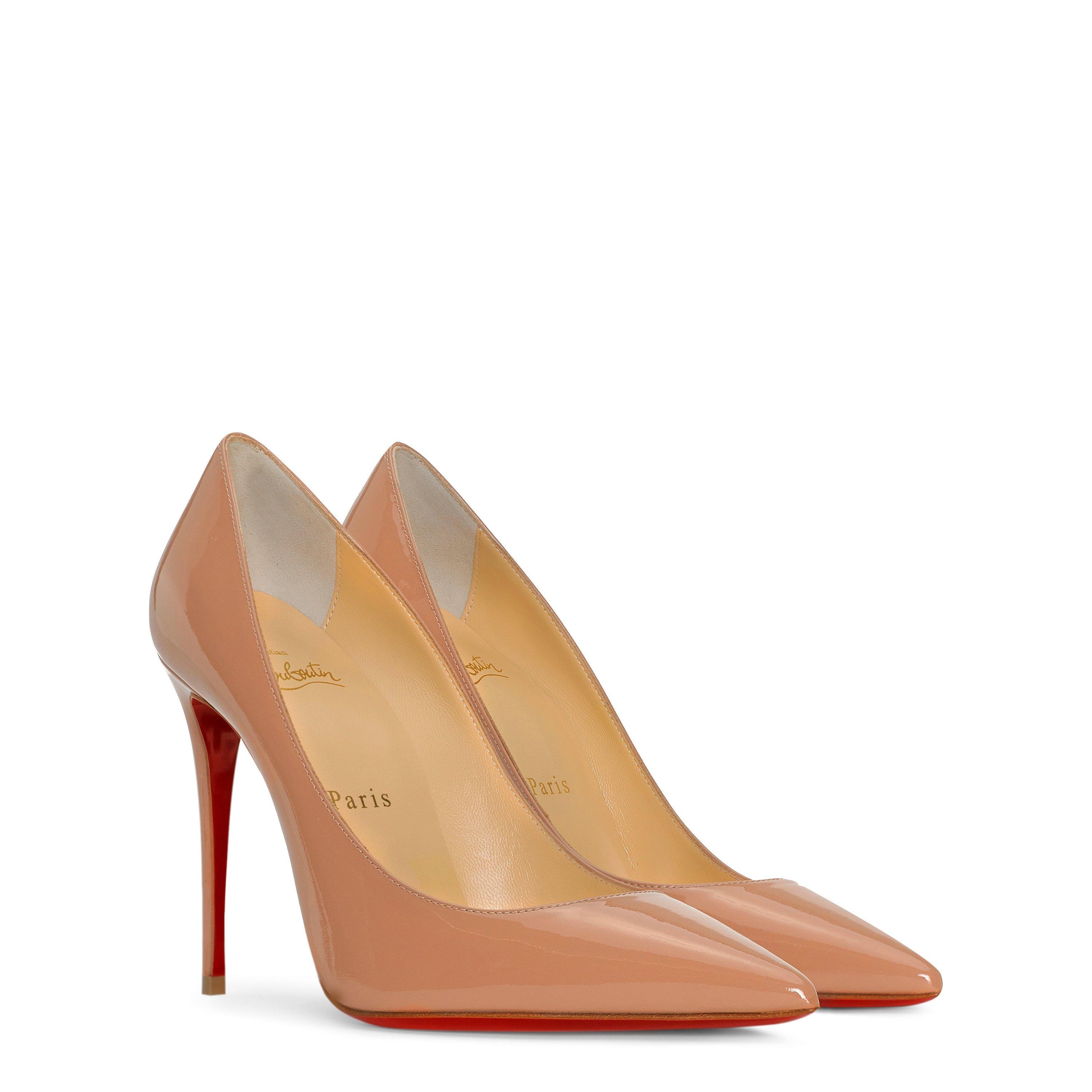 Nude - Christian Louboutin - Women's Kate Leather Pumps, 100mm - 5