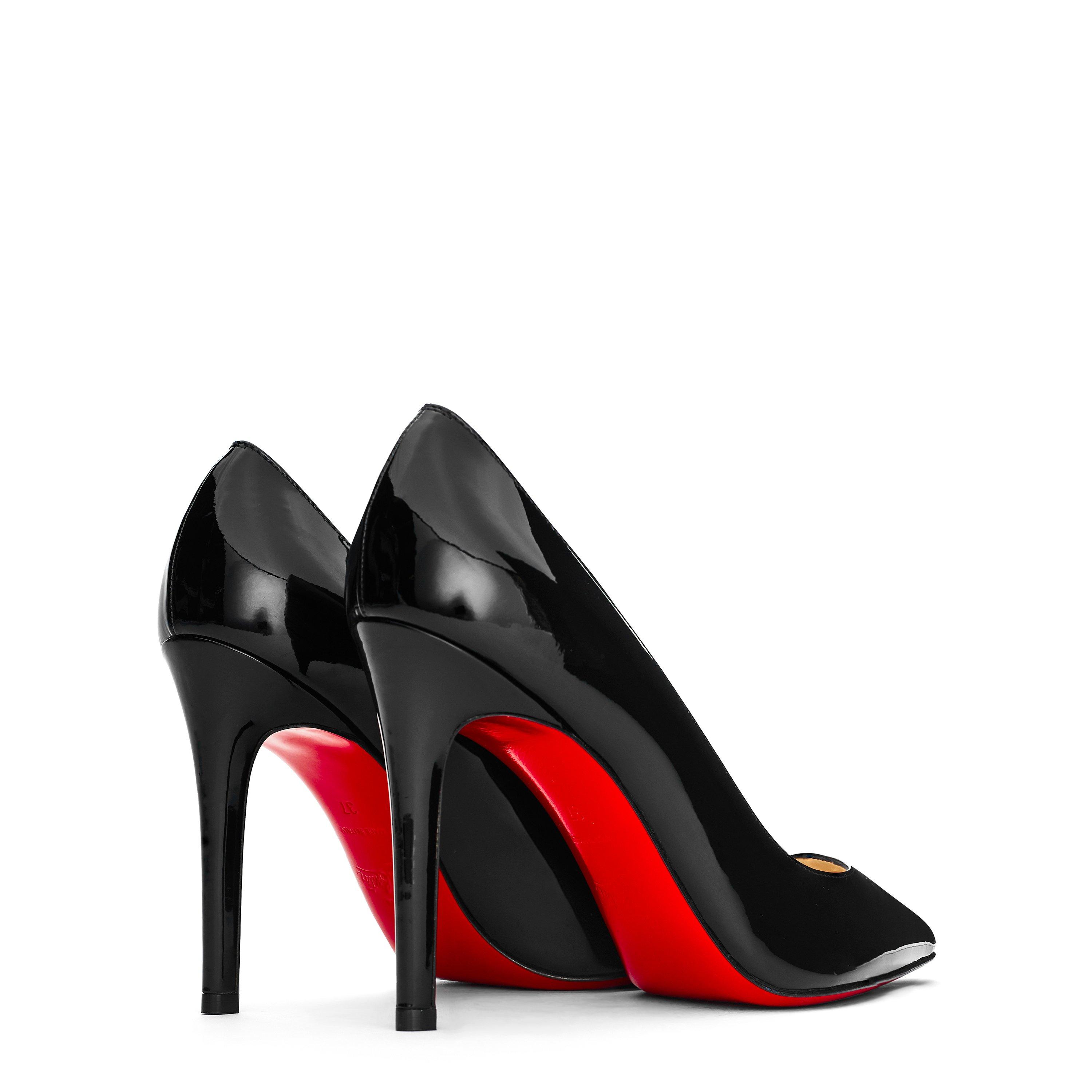 Black BK01 - Christian Louboutin - Women's Leather Pigalle Pumps, 100mm - 5