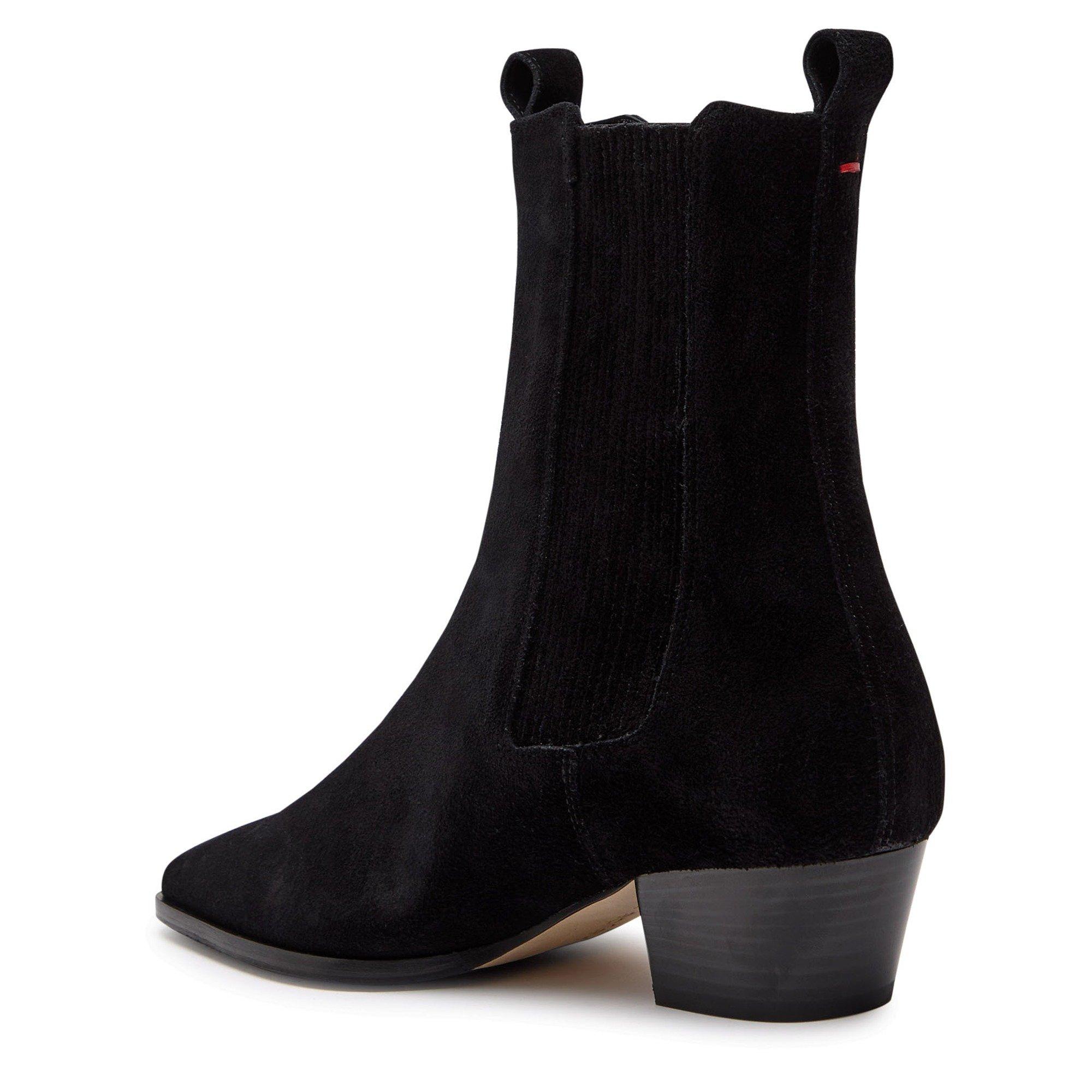 BLACK - Aeyde - AGATA COW SUEDE LEATHER BLACK - 2