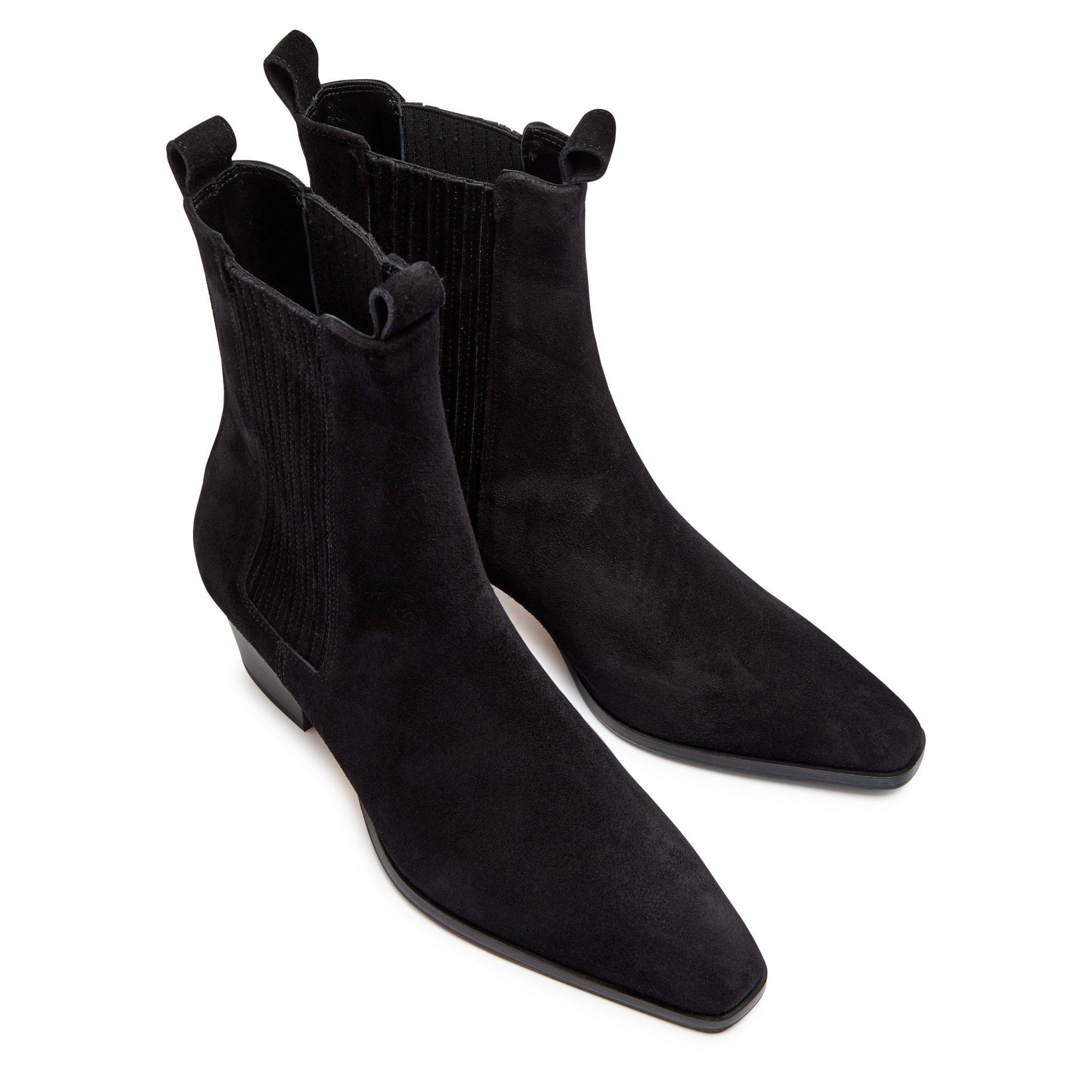 BLACK - Aeyde - AGATA COW SUEDE LEATHER BLACK - 3