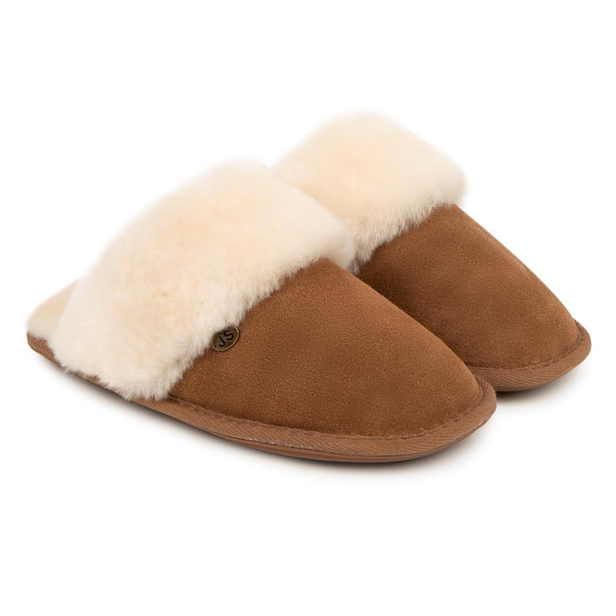 Chestnut - Just Sheepskin - Duchess Slipper - 5