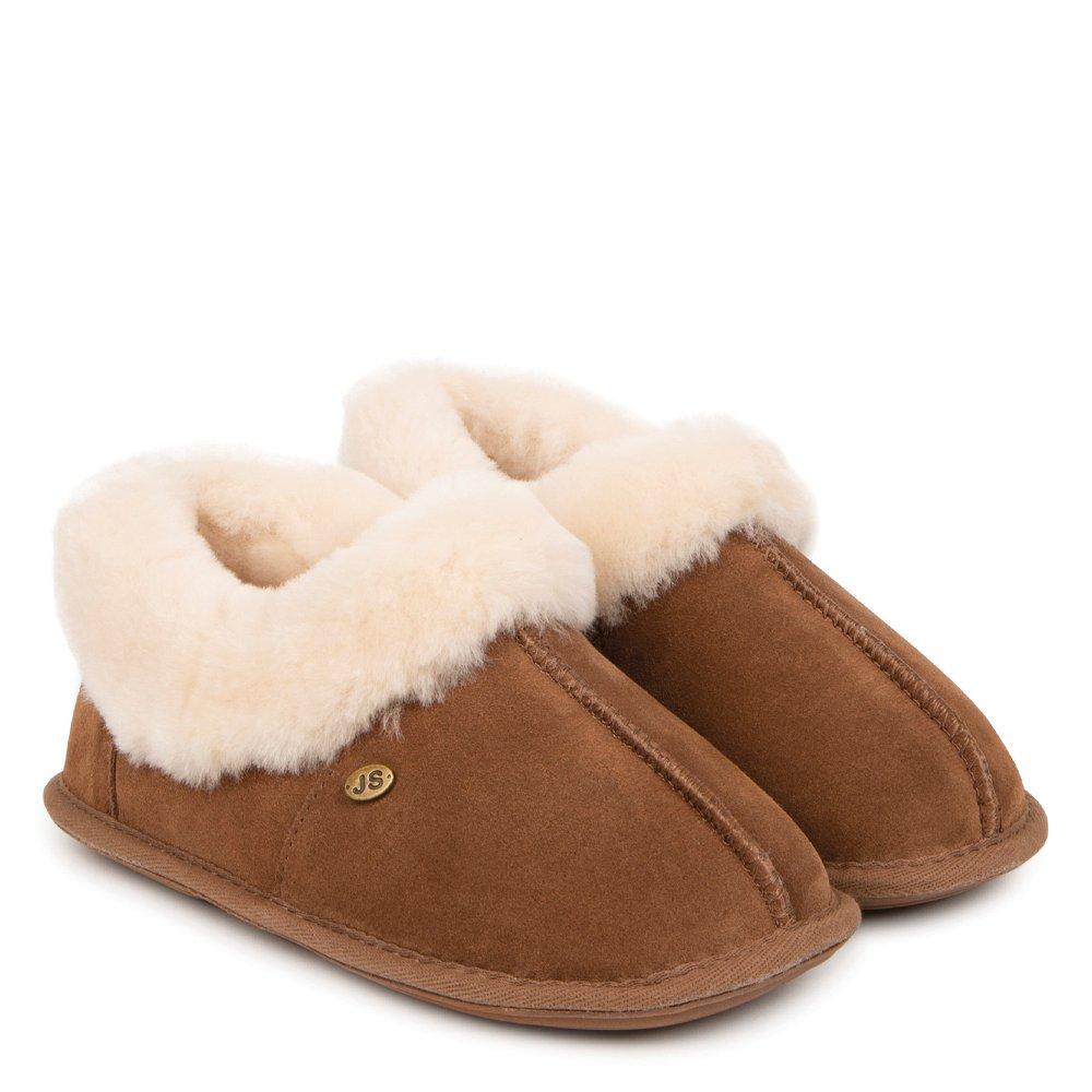 Chestnut - Just Sheepskin - Classic Low Boot Slippers - 3