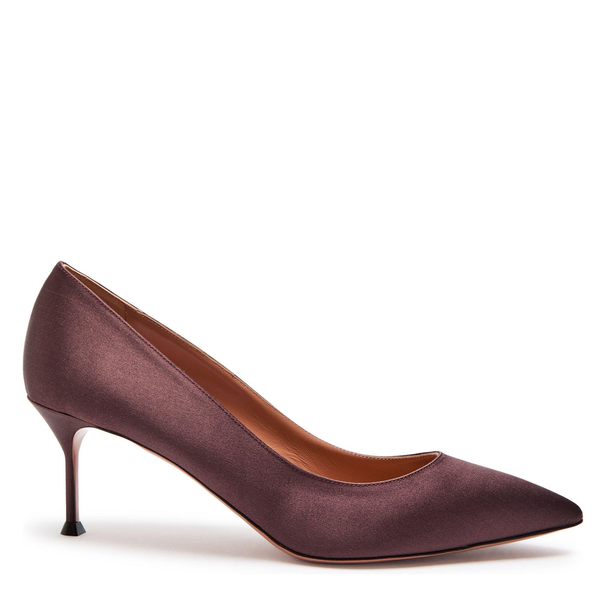 BROWN - Aquazzura - PURIST PUMP 65 SATIN
