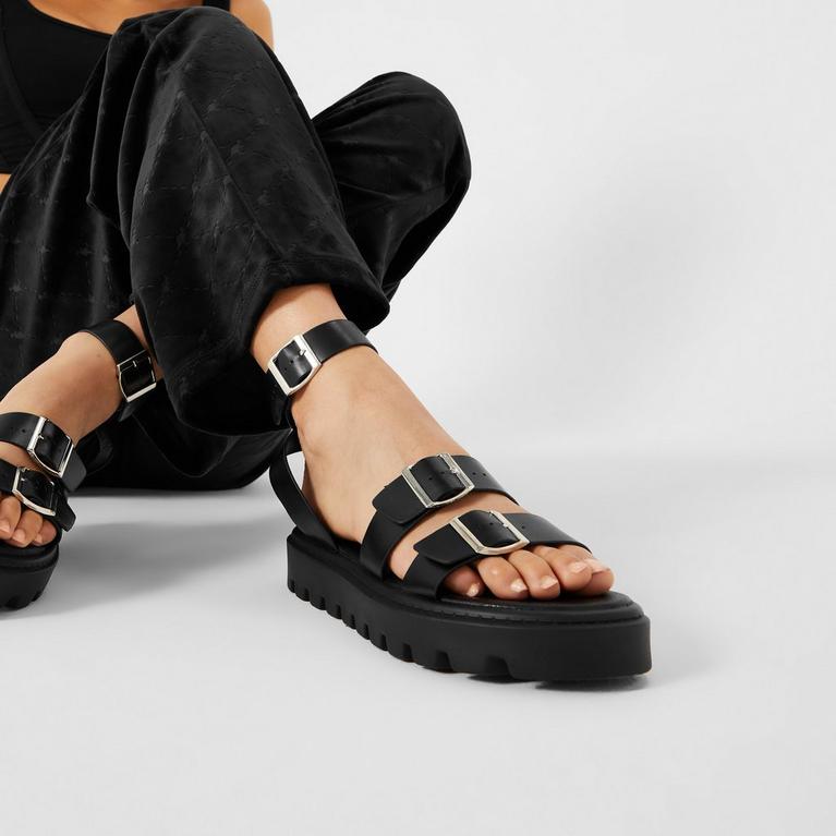 Noir - Kangol - Chunky Womens sandals Zurich - 2