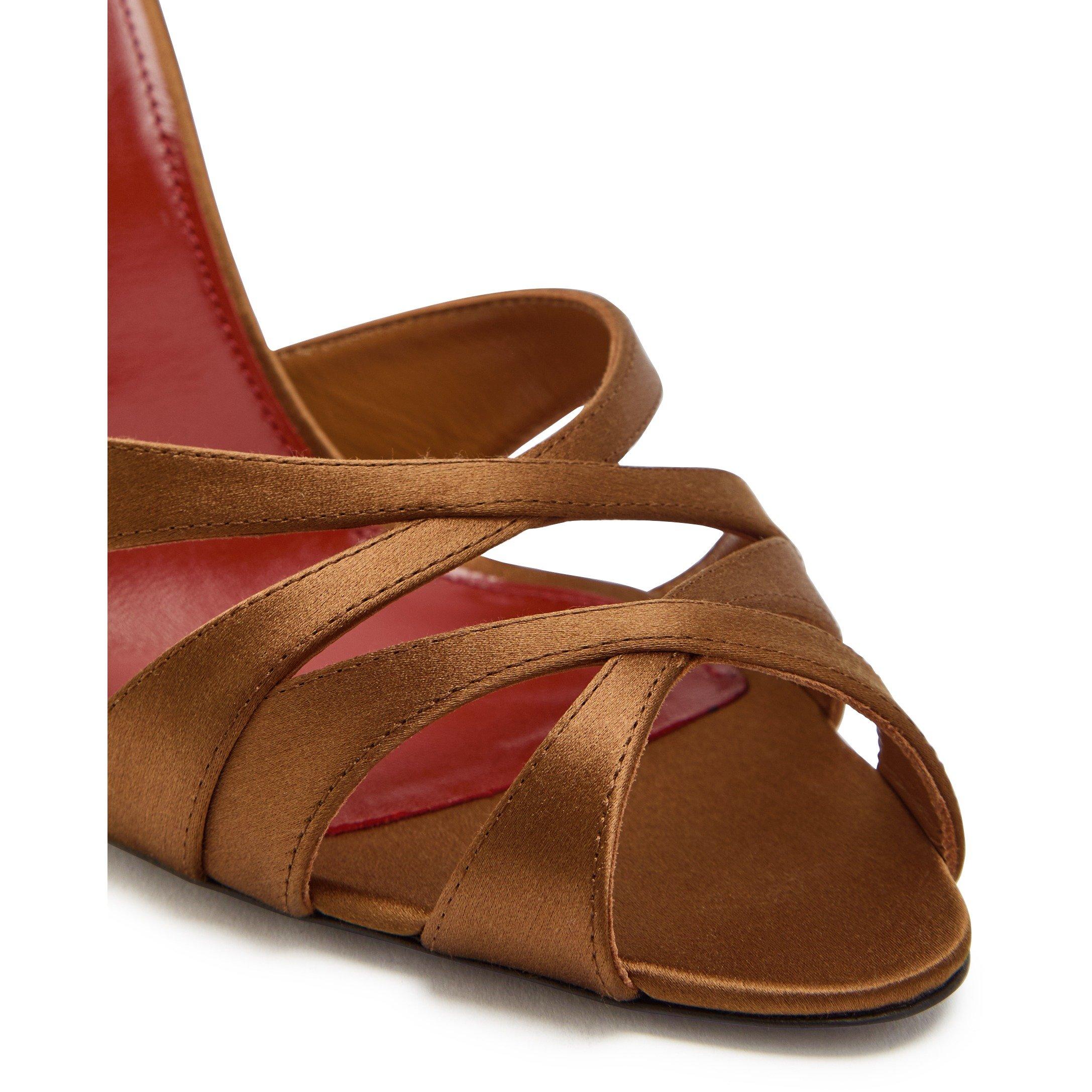 BROWN - Saint Laurent - CHANDELLE 95 MULE SANDAL - 4